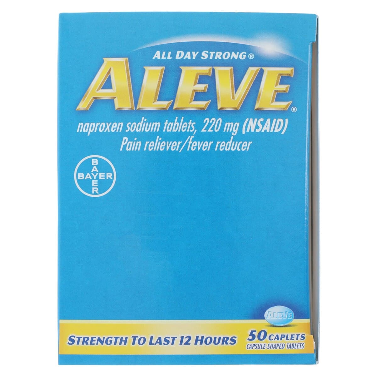 Aleve Pain Reliever Tablets, 220mg, Dispenser, 50/Box thumbnail 5