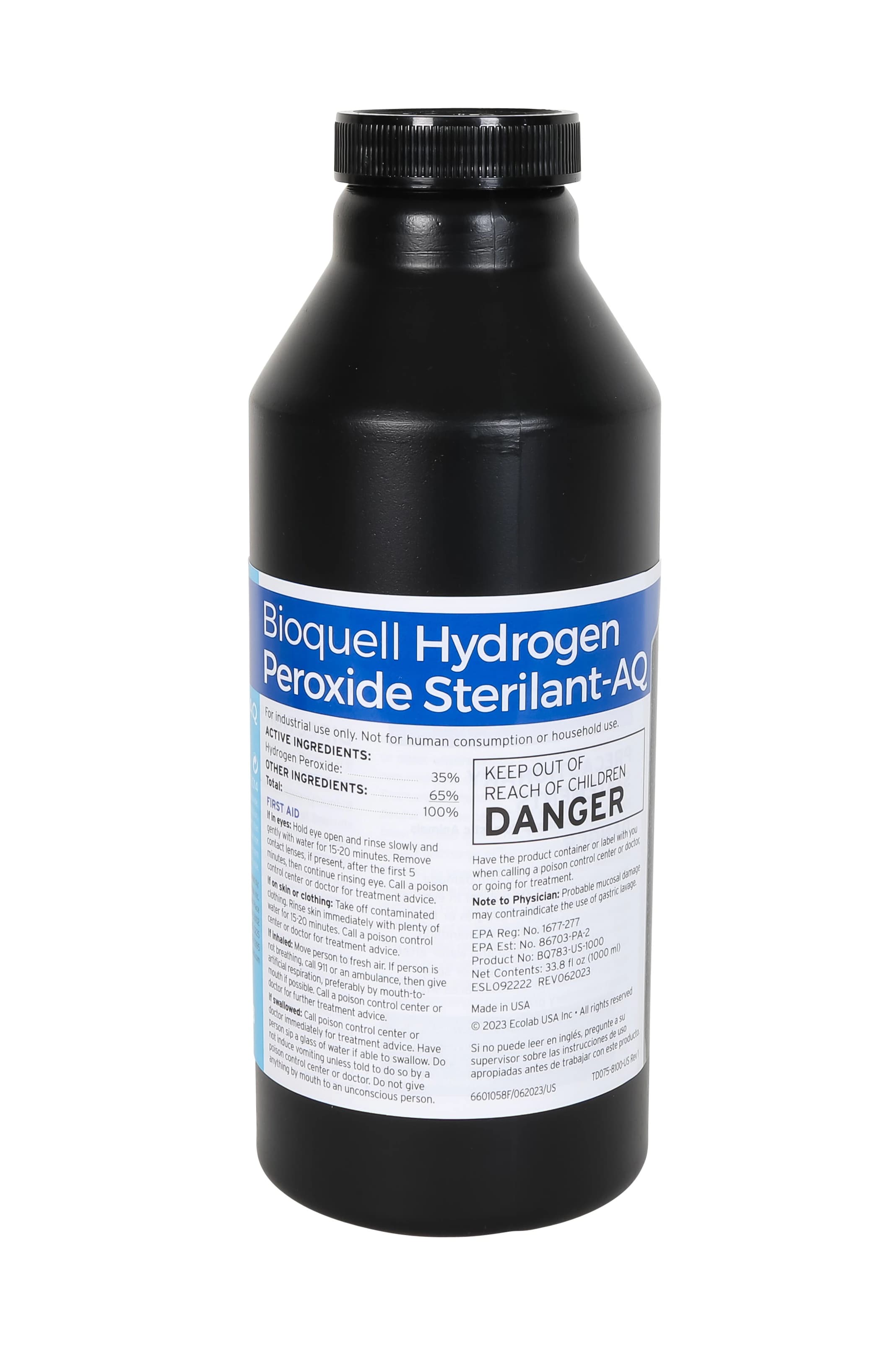 Bioquell Hydrogen Peroxide Sterilant, 950 mL, 4/Case - Bioquell Hydrogen Peroxide - Image 1
