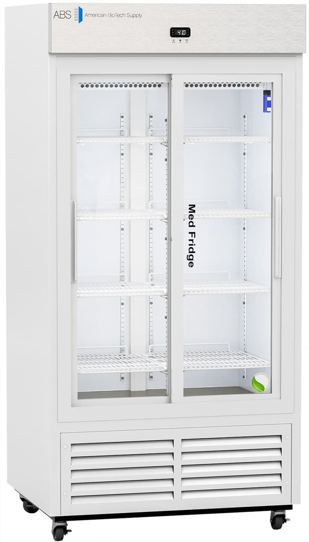 American Biotech Supply Pharmacy Refrigerator, 33 Cu Ft, Glass Door, Sliding, 36-46°F, Cycle Defrost thumbnail 2