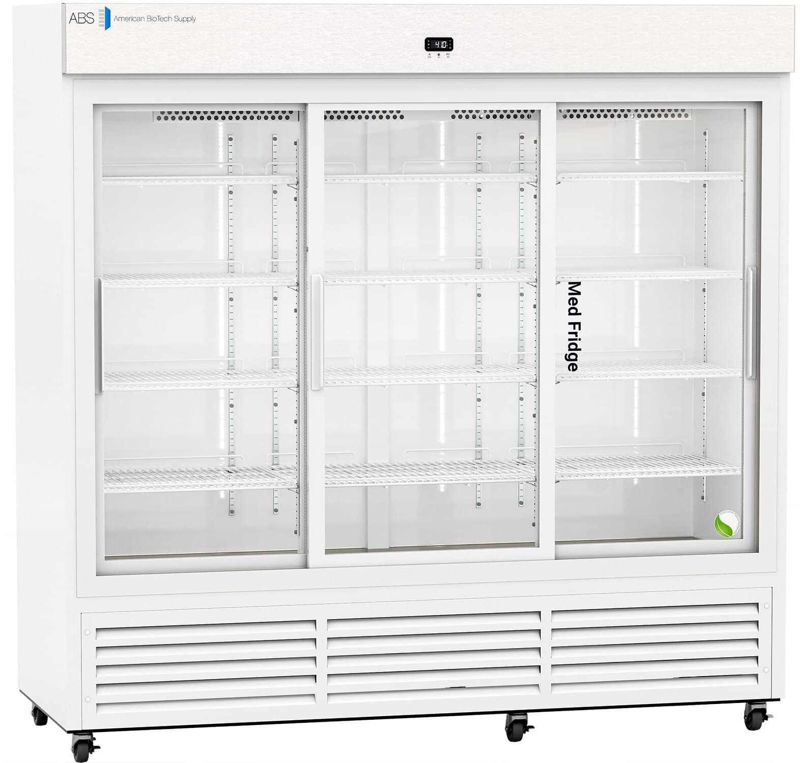 American Biotech Supply Pharmacy Refrigerator, 69 Cu Ft, 3 Glass Doors, Sliding/Self-Closing, 36-46°F, Cycle Defrost, 01KWVT5YSCRQXR82Y2RMP2ZAZS thumbnail 2