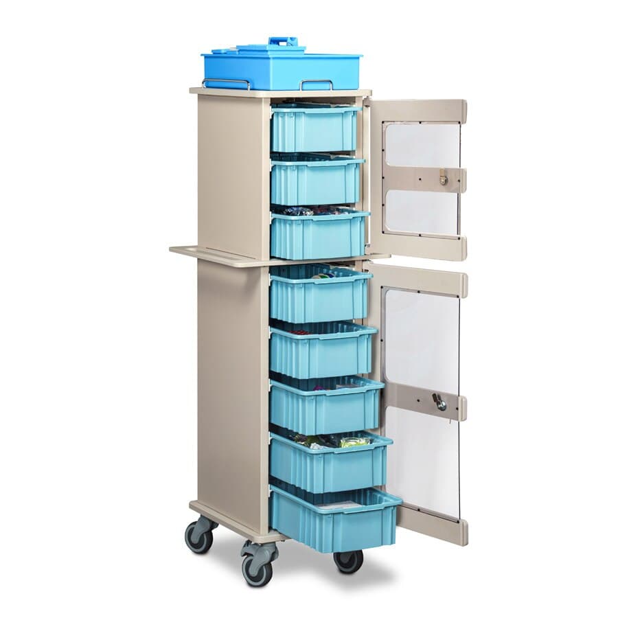 Clinton Industries ProVisions Replenish Cart, 20.75" x 19" x 56.75", 6 Drawers, 4" Casters, Key Lock - Replenish Cart - Image 1