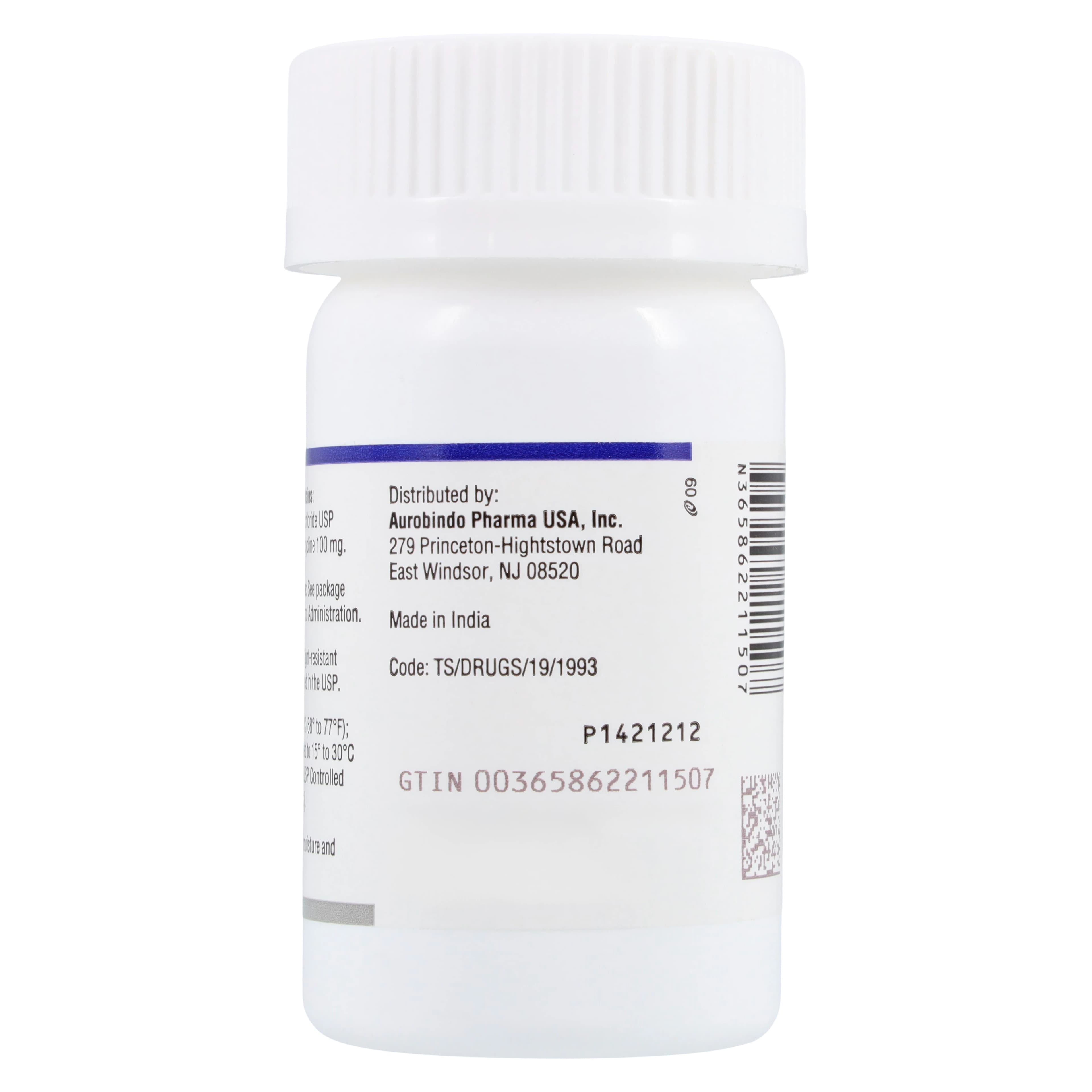 Minocycline HCl Capsules, 100 mg, 50/Bottle, Lannett thumbnail 3