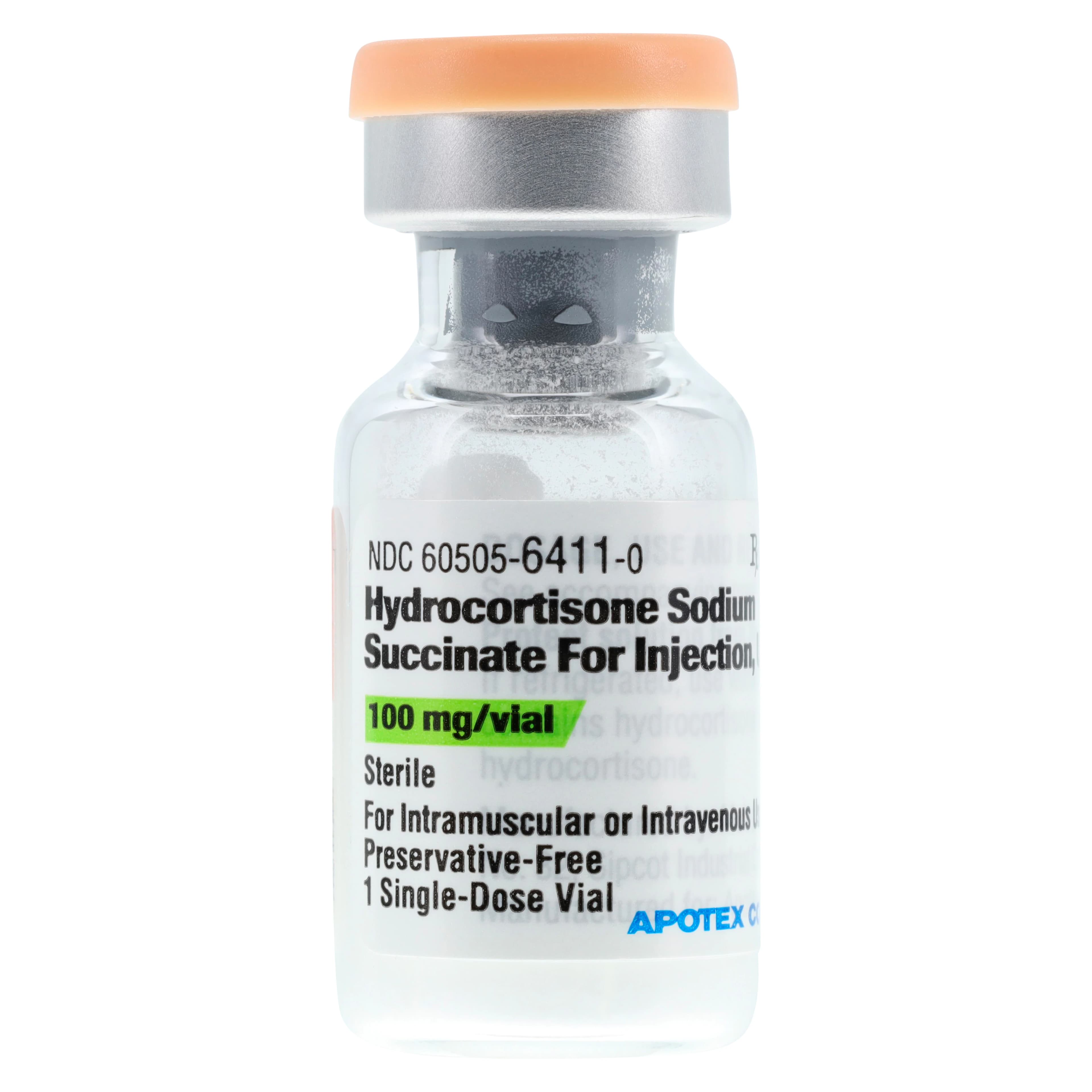 Hydrocortisone Sodium Succinate Injection 100mg/Vial, Preservative Free, Powder, SDV, Each thumbnail 3