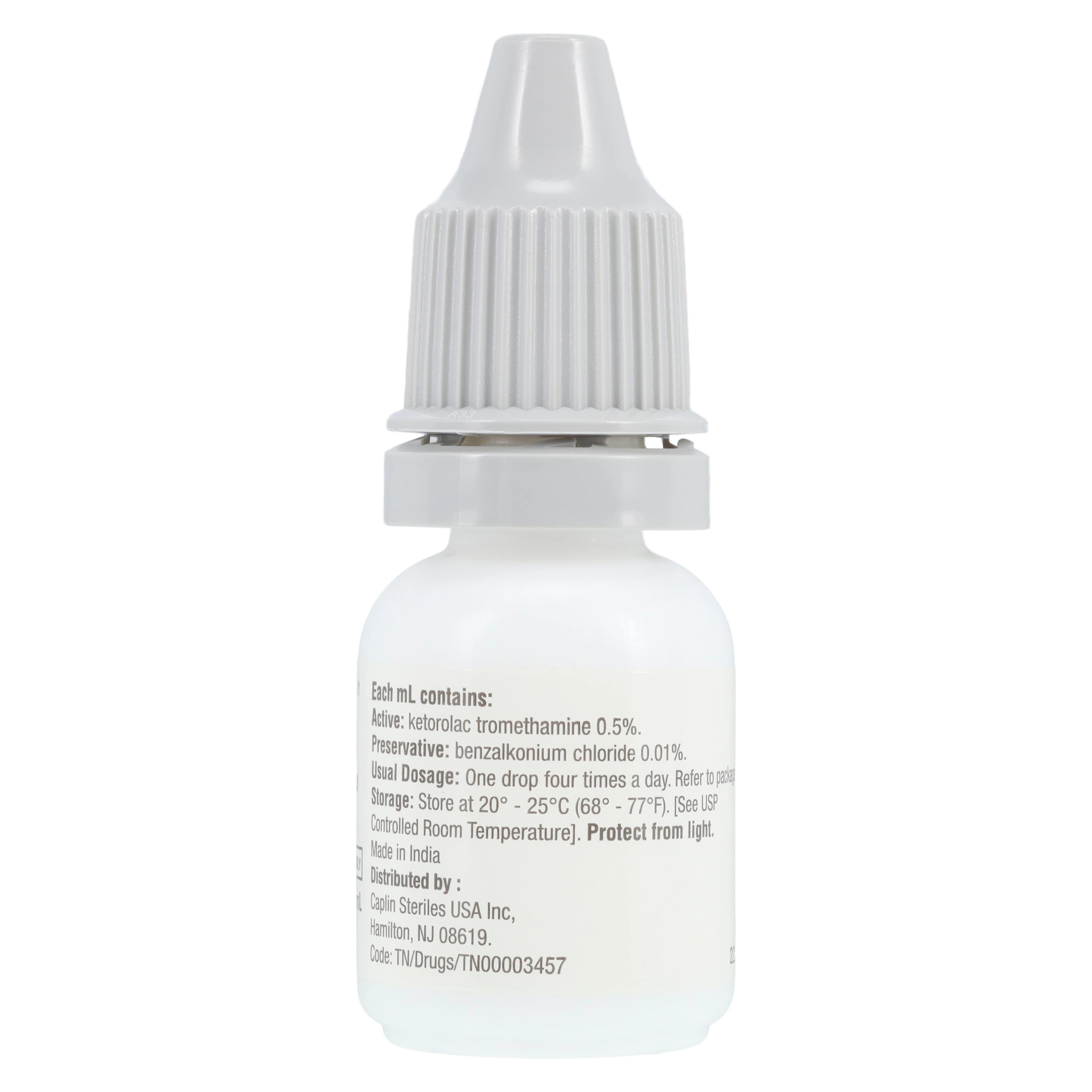 Ketorolac Ophthalmic Solution 0.5%, 10 mL Bottle thumbnail 4