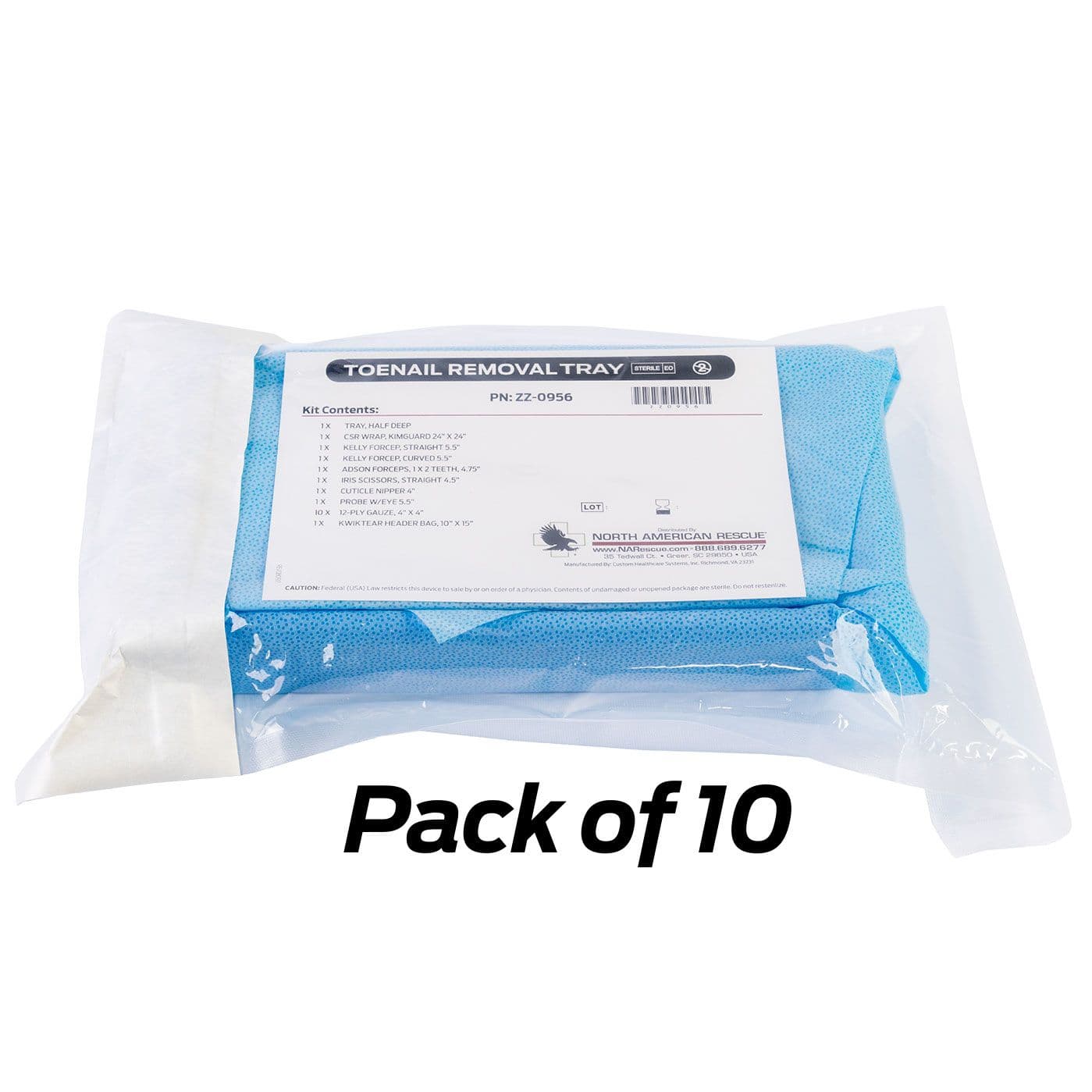 North American Rescue Toenail Removal Kit - Toenail Removal Kit - Image 1