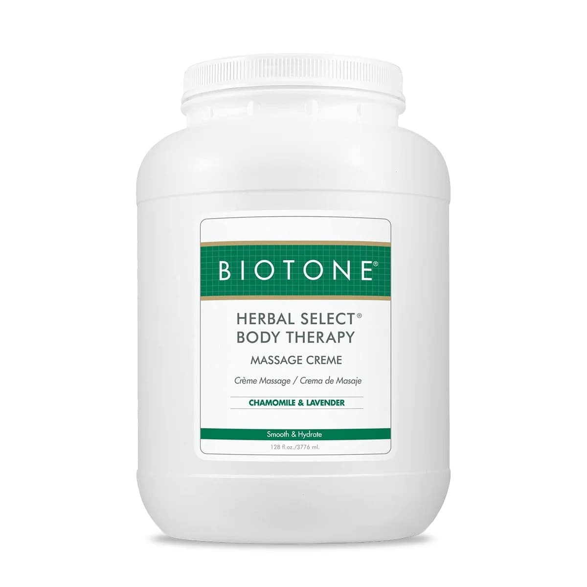 Biotone Creme Body Therapy Herbal Select Massage Creme, 1 Gallon, 4/Box - Creme Body Therapy Herbal Sele - Image 1