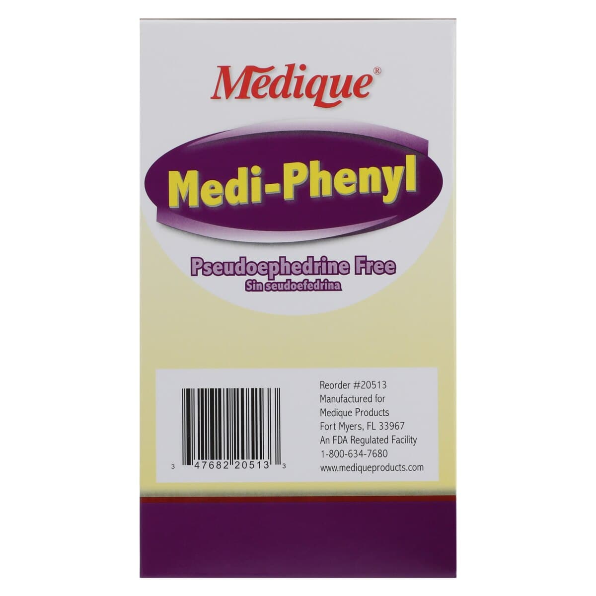 Medique Medi-Phenyl Sinus Decongestant Tablets, 5 mg, Unit Dose Packets, 250 x 2/Box thumbnail 5