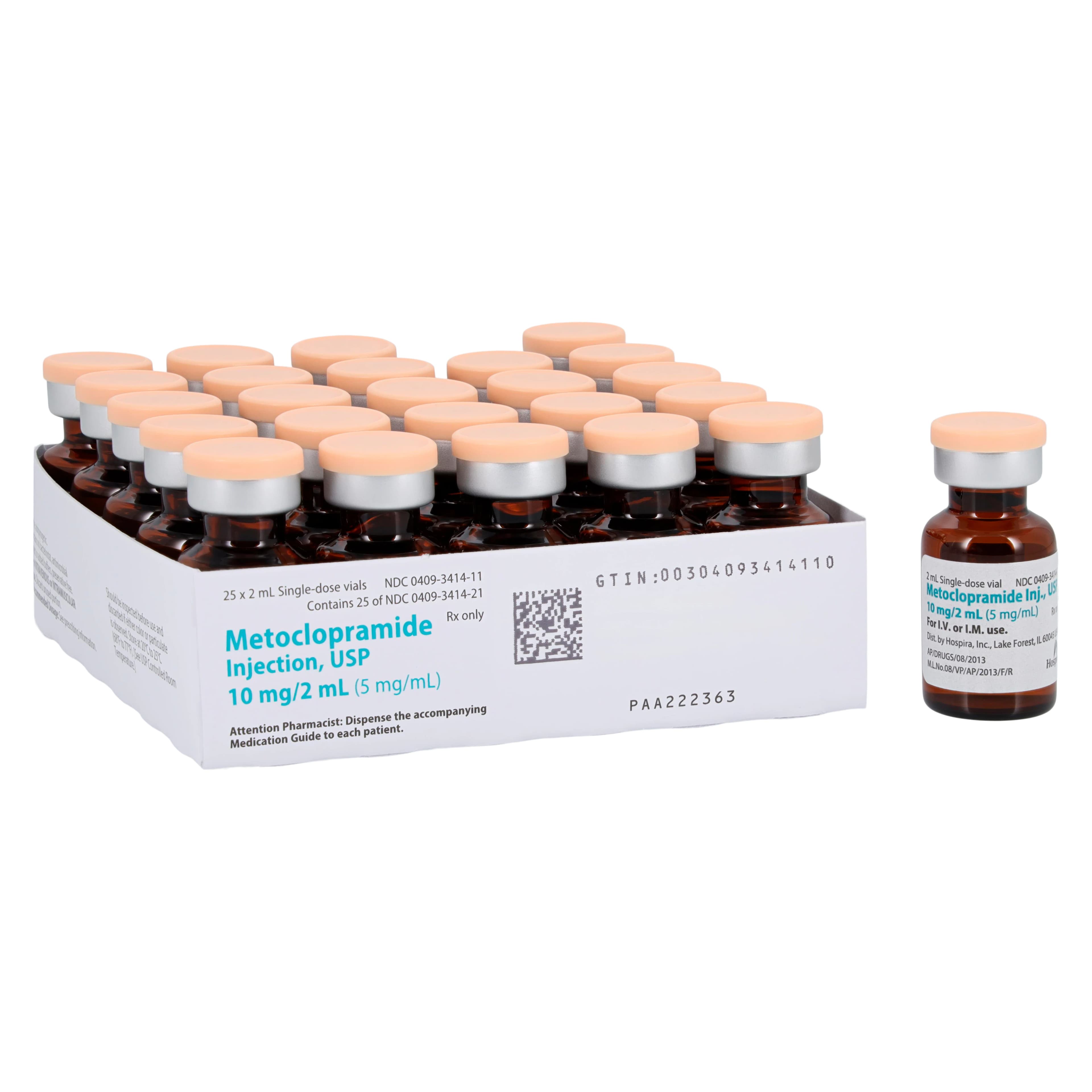 Metoclopramide HCl Injection 5 mg/mL, Single-Dose Vial, 2 mL, Pfizer Injectables thumbnail 4
