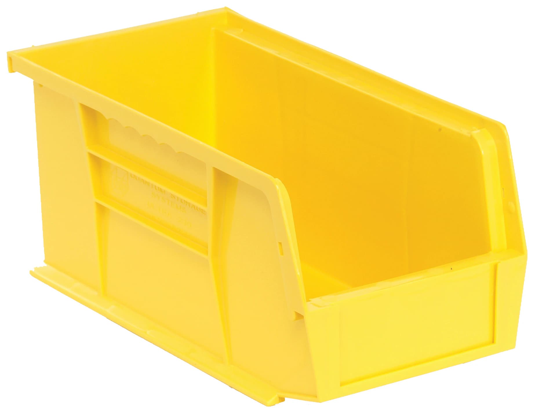 Quantum Storage Systems Stackable Hanging Bin, Yellow, 10-22/25 x 5-1/2 x 5" - Stck Hng Bin 10-22/25x5-1/2x5" - Image 1
