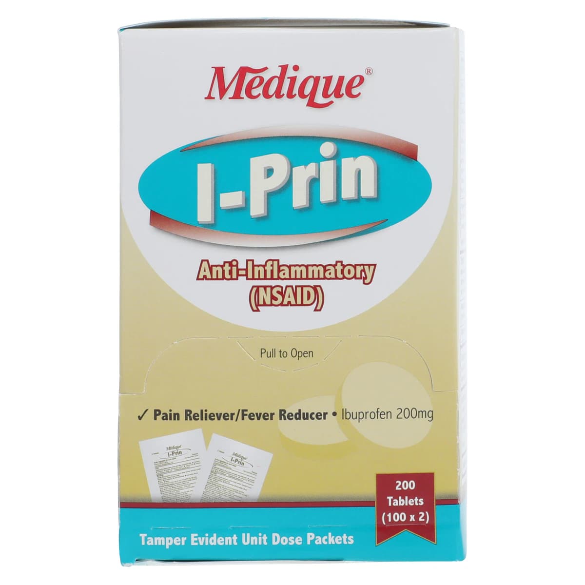 I-Prin Ibuprofen Tablets, 200mg, Unit Dose Packet, 100x2/Box thumbnail 5