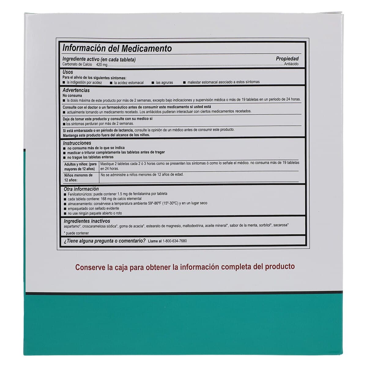 Medi-1st Antacid Chew Tabs, 420mg, Unit Dose Pack, 250x2/Box thumbnail 5