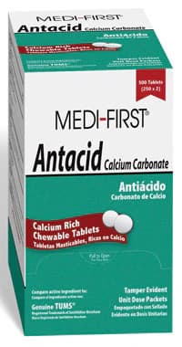 Medi-1st Antacid Chew Tabs, 420mg, Unit Dose Pack, 250x2/Box thumbnail 2