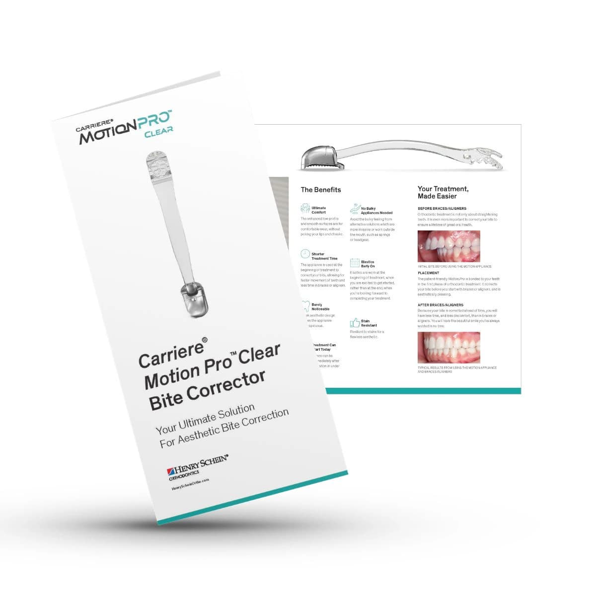 Carriere Motion Pro Clear Patient Brochures, 15/Package - Carriere Motion Pro Clear Pati - Image 1