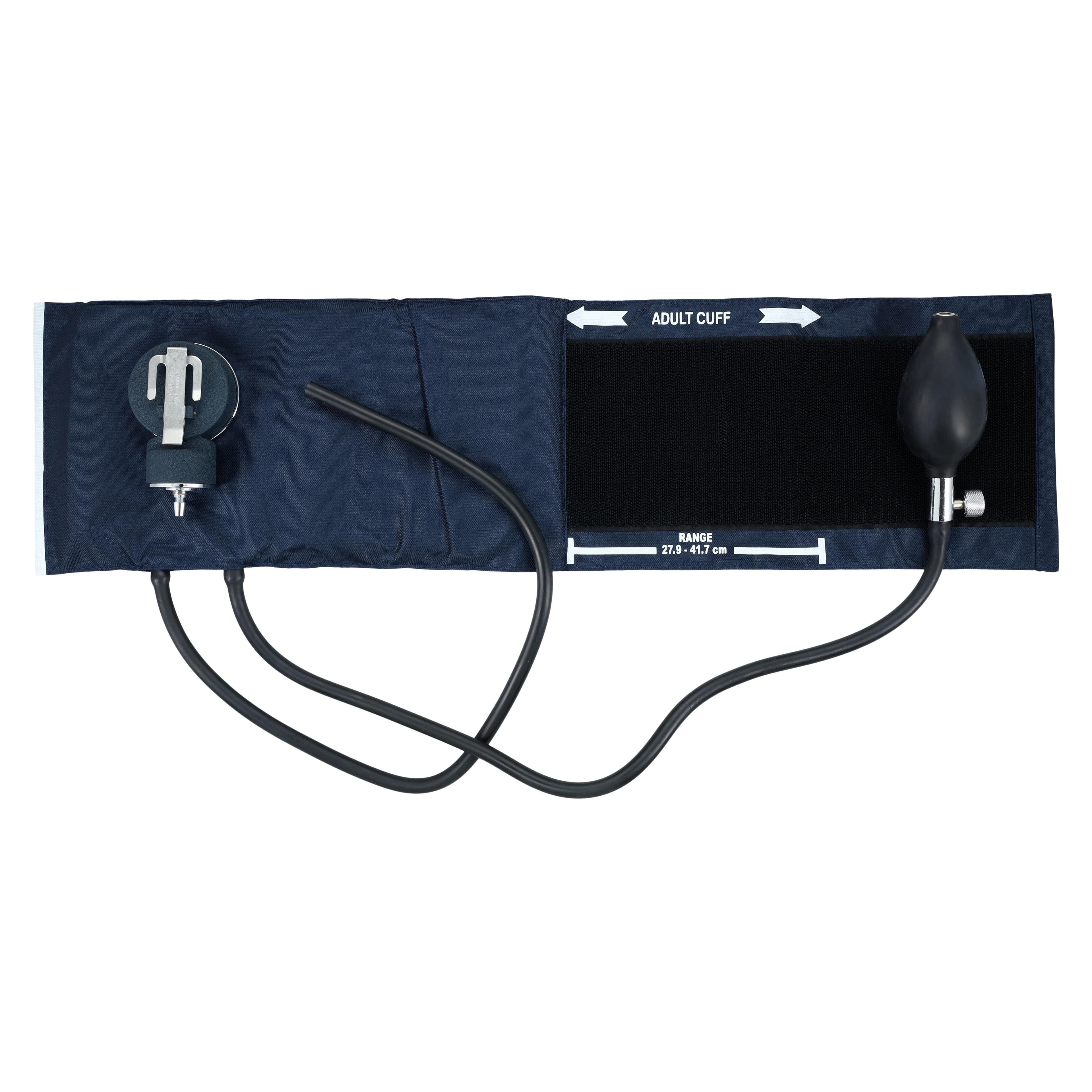 Mabis Caliber Aneroid Sphygmomanometer, Adult Kit, Navy Blue, Latex, 01-130-011 thumbnail 4