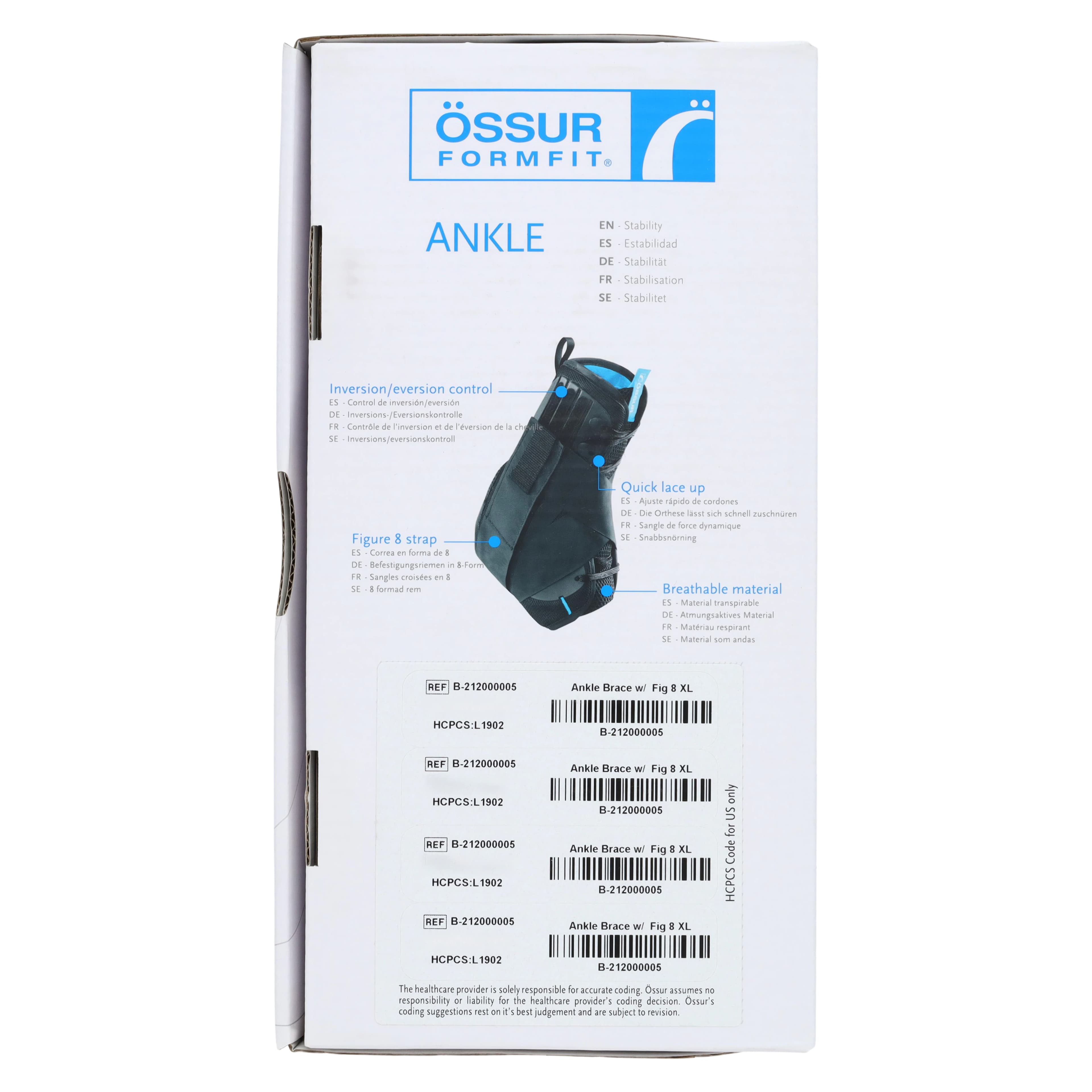 Ossur Formfit Ankle Brace, Figure-8, Adult, X-Large, 15-16" thumbnail 8