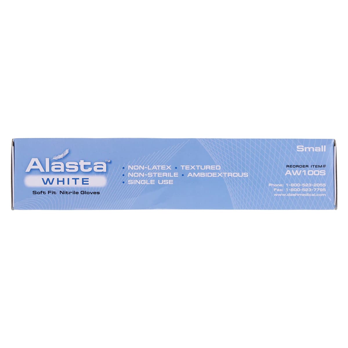 Alasta™ White Nitrile Powder-Free Exam Gloves, Small, Textured, 100/Box, AW100S thumbnail 8