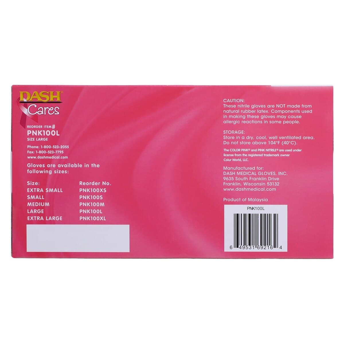 Alasta Shimmer Pink Nitrile Exam Gloves, Powder Free, Non-Sterile, Large, 100/Box, PNK100L thumbnail 8