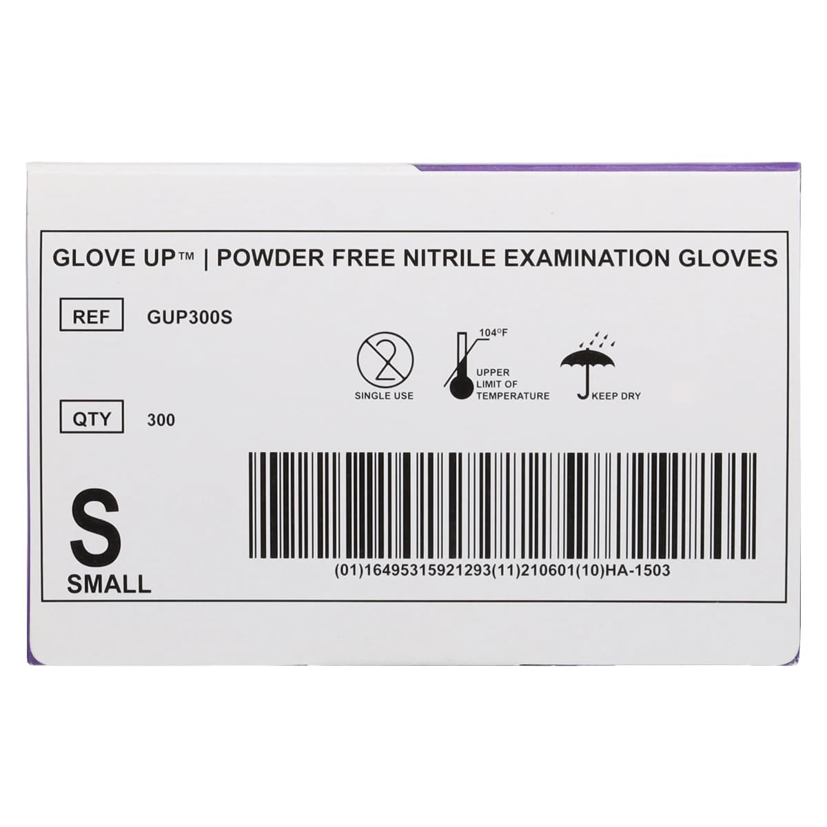 GloveUp Nitrile Exam Gloves, Powder Free, Non-Sterile, Small, Cobalt Blue, 300/Box, GUP300S thumbnail 6