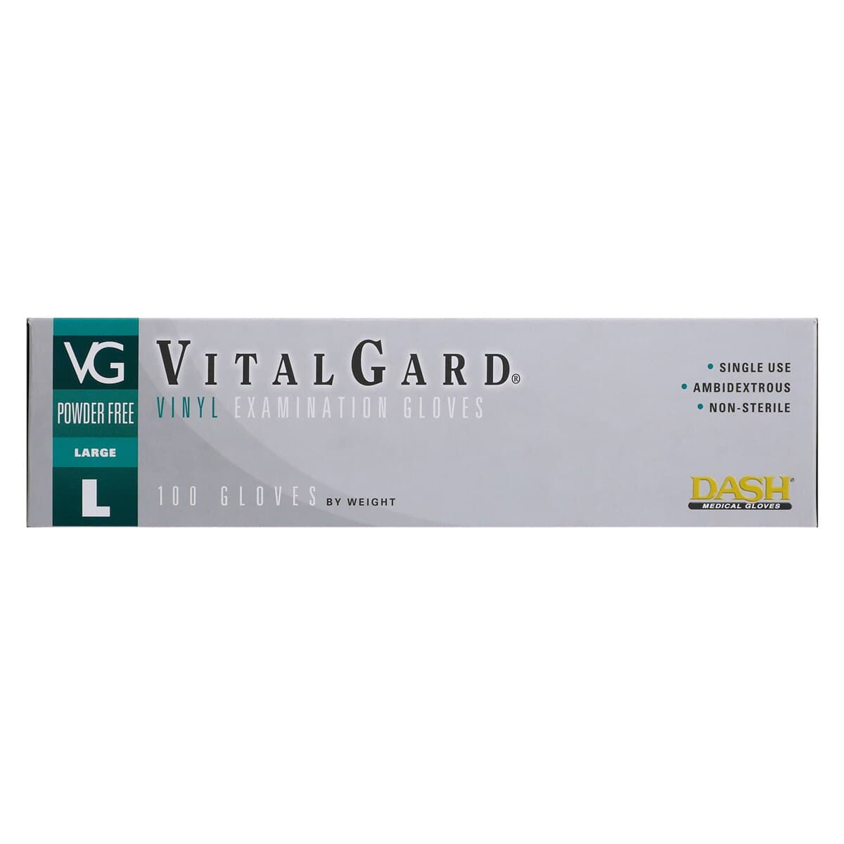 VitalGard® Vinyl Exam Gloves, Latex Free, Powder Free, Non-Sterile, Clear, Large, 100/Box thumbnail 5