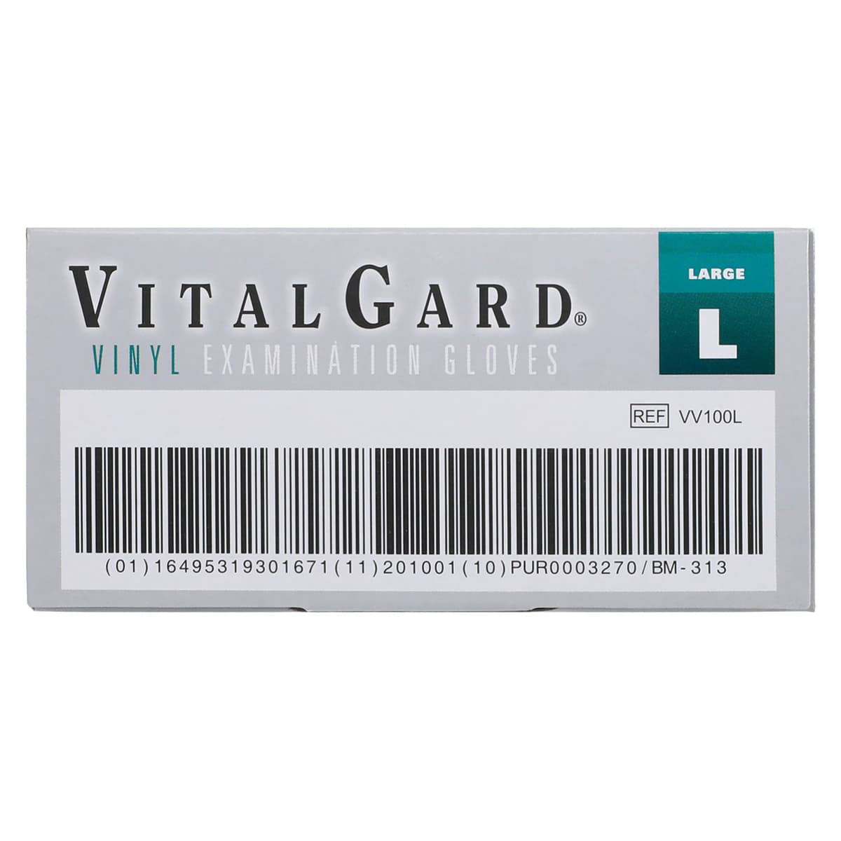 VitalGard® Vinyl Exam Gloves, Latex Free, Powder Free, Non-Sterile, Clear, Large, 100/Box thumbnail 6