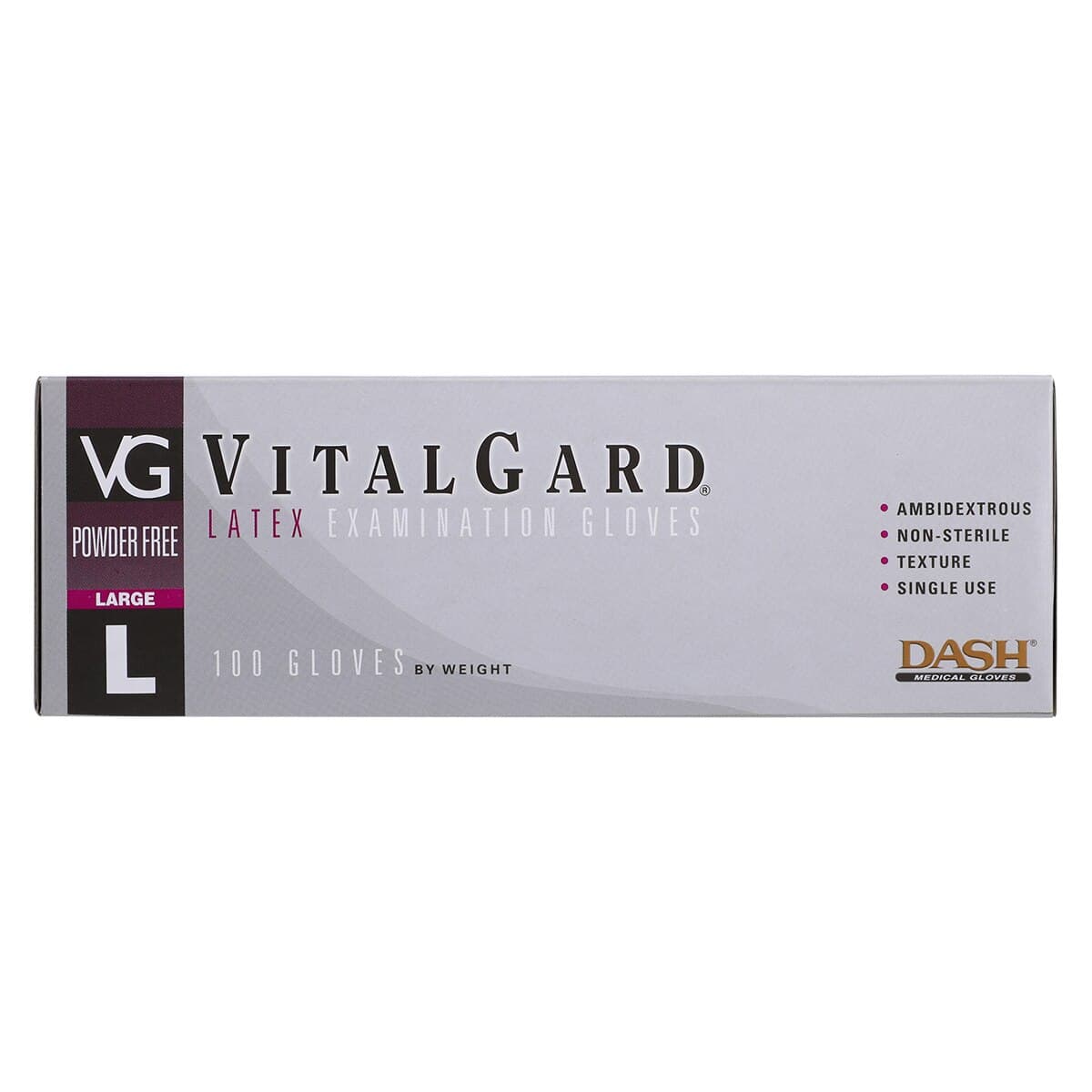 VitalGard PF Latex Exam Gloves, Powder Free, Non-Sterile, Large, Natural, 100/Box, VPF100L thumbnail 5