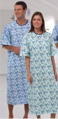 Fashion Seal Pediatric Patient Gown, Unisex, Large, White, Polyester Knit, Raglan Sleeves, Each - Gown Pediatric - Image 1