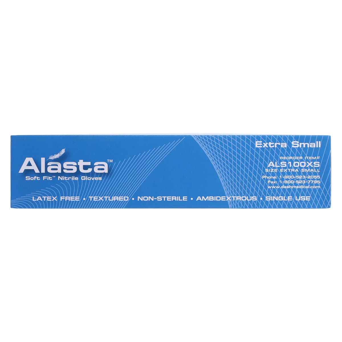 Alasta Soft Fit Nitrile Examination Gloves, Powder Free, Non-Sterile, X-Small, Blue, 100/Box, ALS100XS thumbnail 8