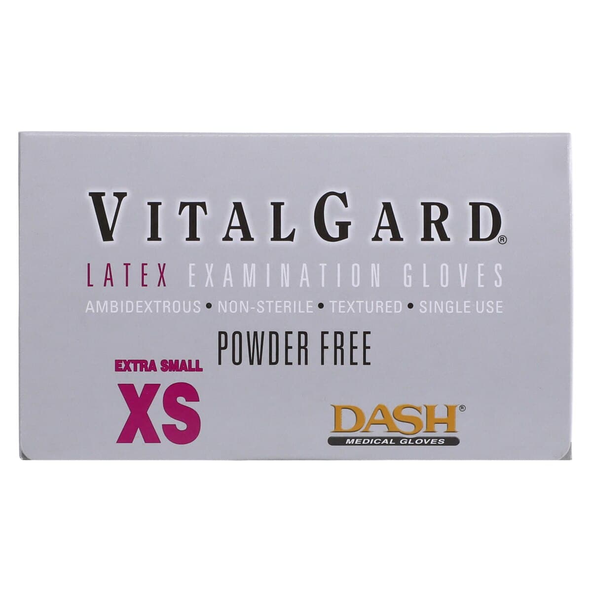 VitalGard® Latex Exam Gloves, Powder Free, Non-Sterile, Extra Small, Textured, 100/Box, VLP100XS thumbnail 6