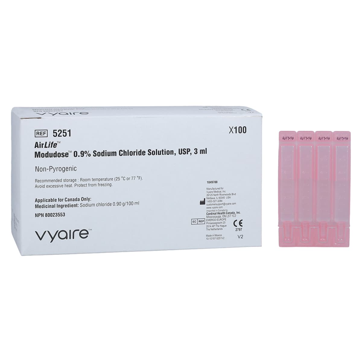 Sodium Chloride 0.9% Inhalation Solution, Unit Dose Vials, 3 mL, 100/Package thumbnail 2