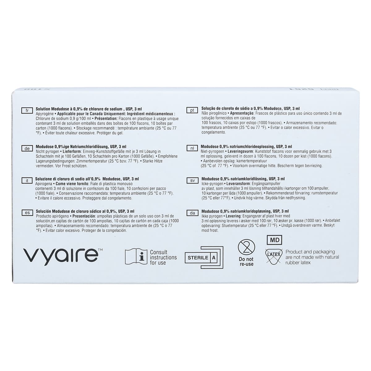 Sodium Chloride 0.9% Inhalation Solution, Unit Dose Vials, 3 mL, 100/Package thumbnail 6