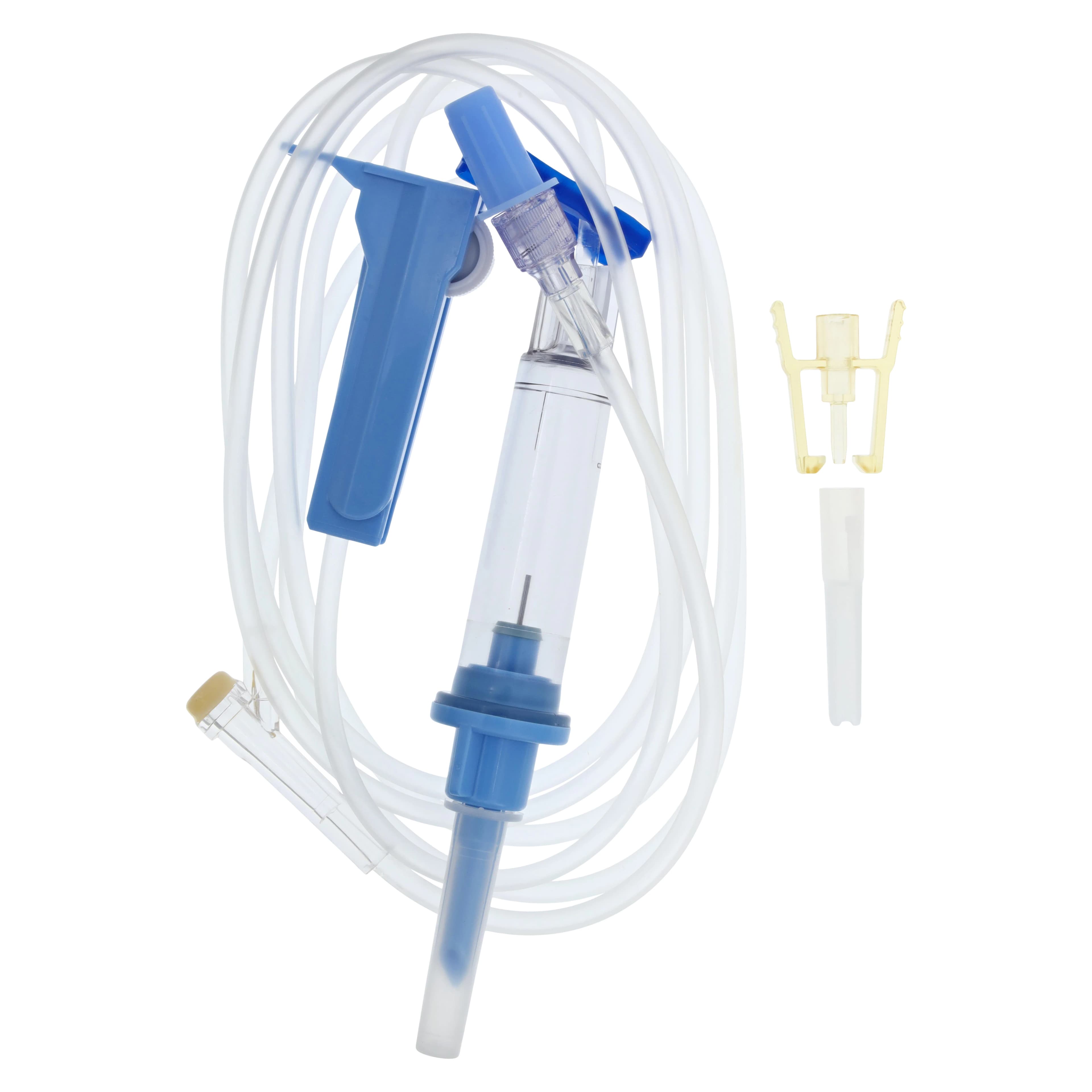 Baxter Interlink Basic IV Solution Set, 76", 60 Drops/mL, Interlink Injection Site, Male Luer Lock Adapter - Interlink Basic Set 76" - Image 1