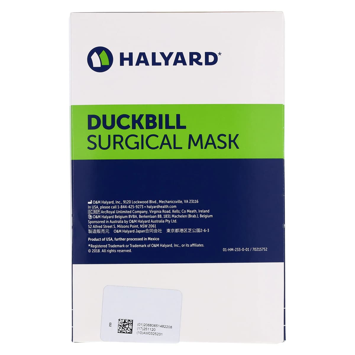 Halyard Surgical Tie-On Mask, Blue, Disposable, Non-Latex, 50/Box thumbnail 8