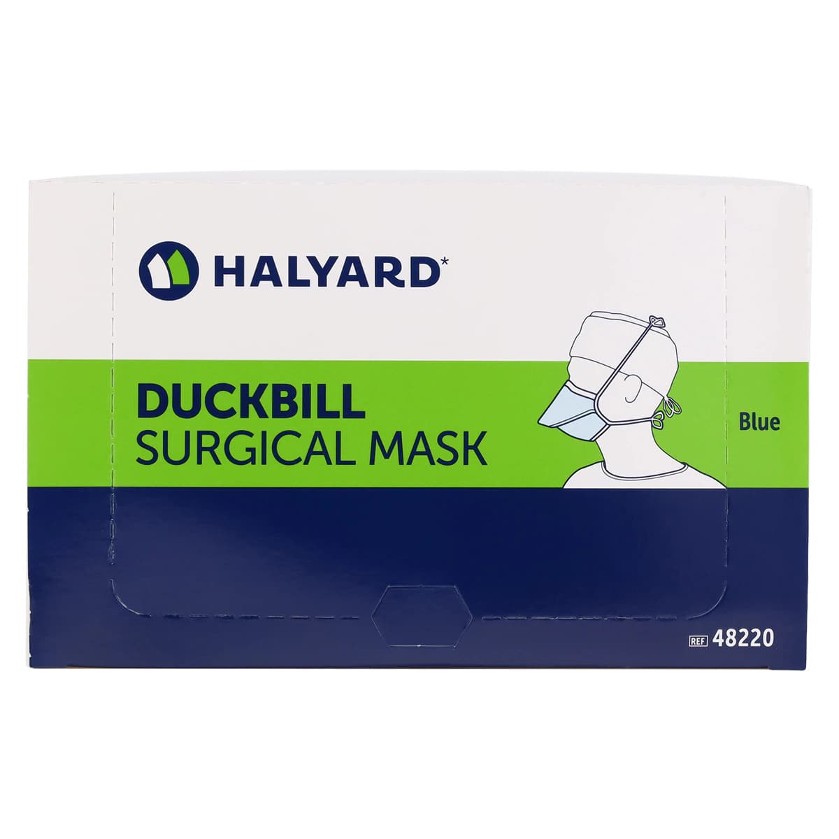 Halyard Surgical Tie-On Mask, Blue, Disposable, Non-Latex, 50/Box thumbnail 9