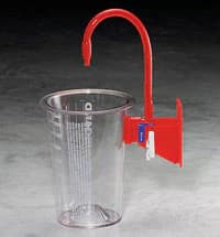 Cardinal Medi-Vac Suction Canister, 1500cc, with Bracket and Tubing Connector - Cnstr Suct Mediv Crd W/Brkt Ns - Image 1