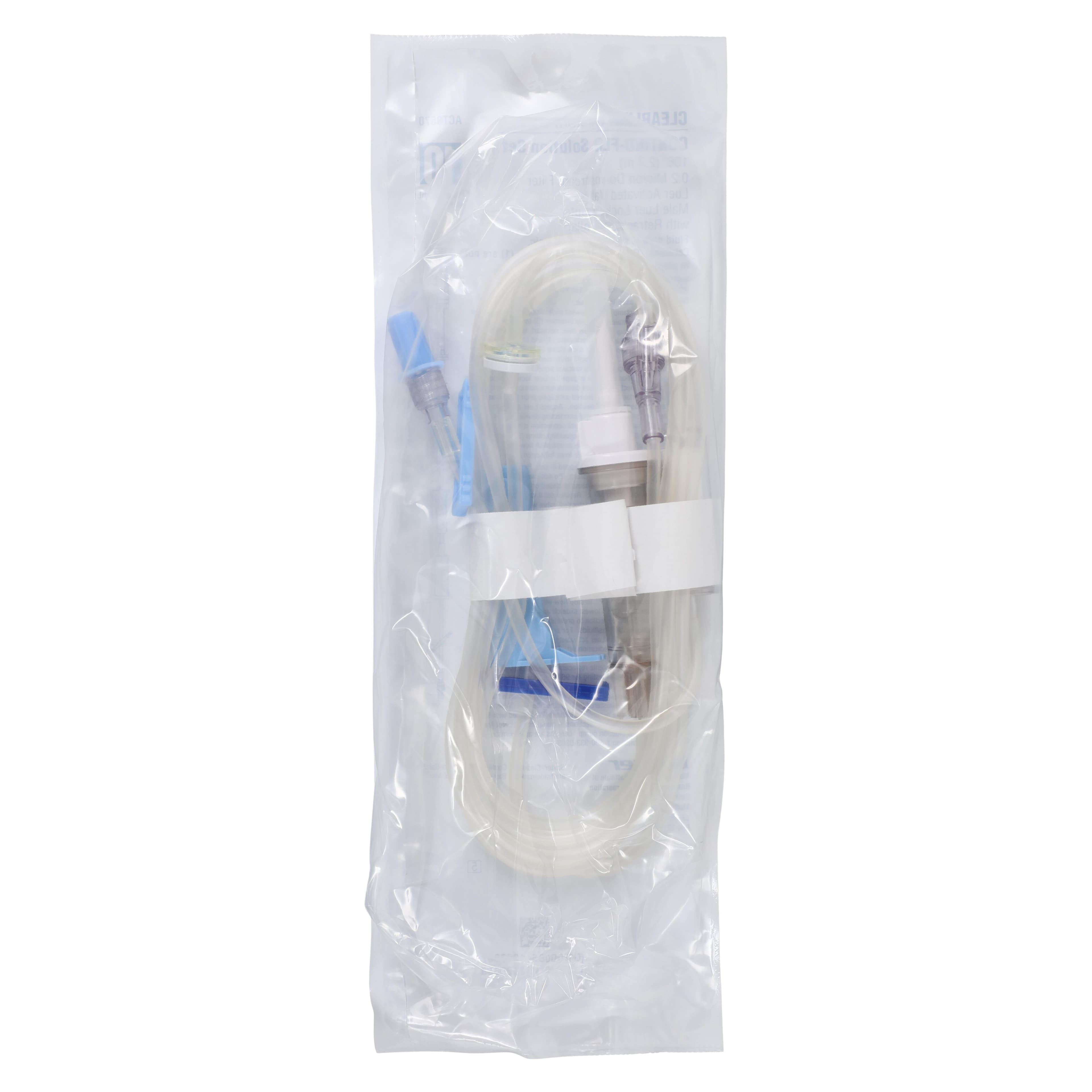 Baxter Clearlink Continu-Flo IV Solution Set, 0.22 Micron High Pressure Extended Life Filter, 10 Drops/mL, 106" Male Luer Lock Adapter, Primary Infusion, 48/Case thumbnail 2
