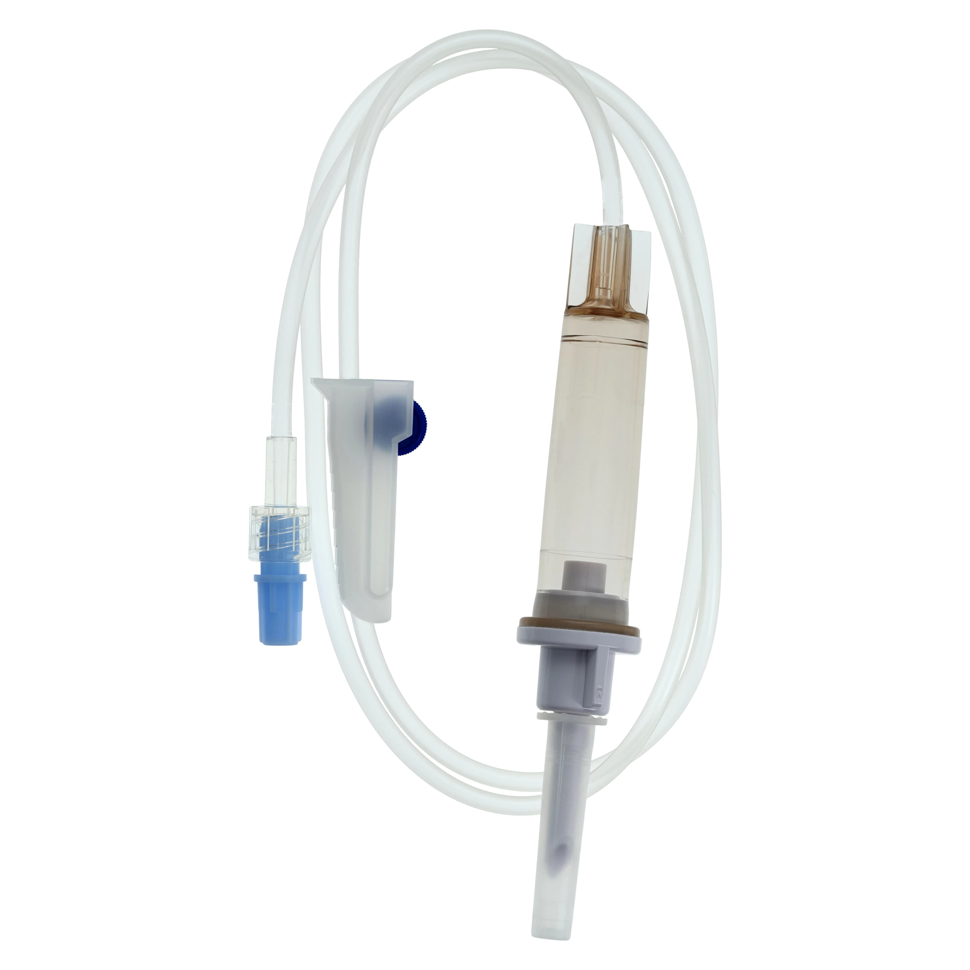 Baxter InterLink IV Solution Set, Secondary, 10 Drops/mL, 37" Tubing, Male Luer Lock Adapter, Roller Clamp, Sterile, Each thumbnail 2