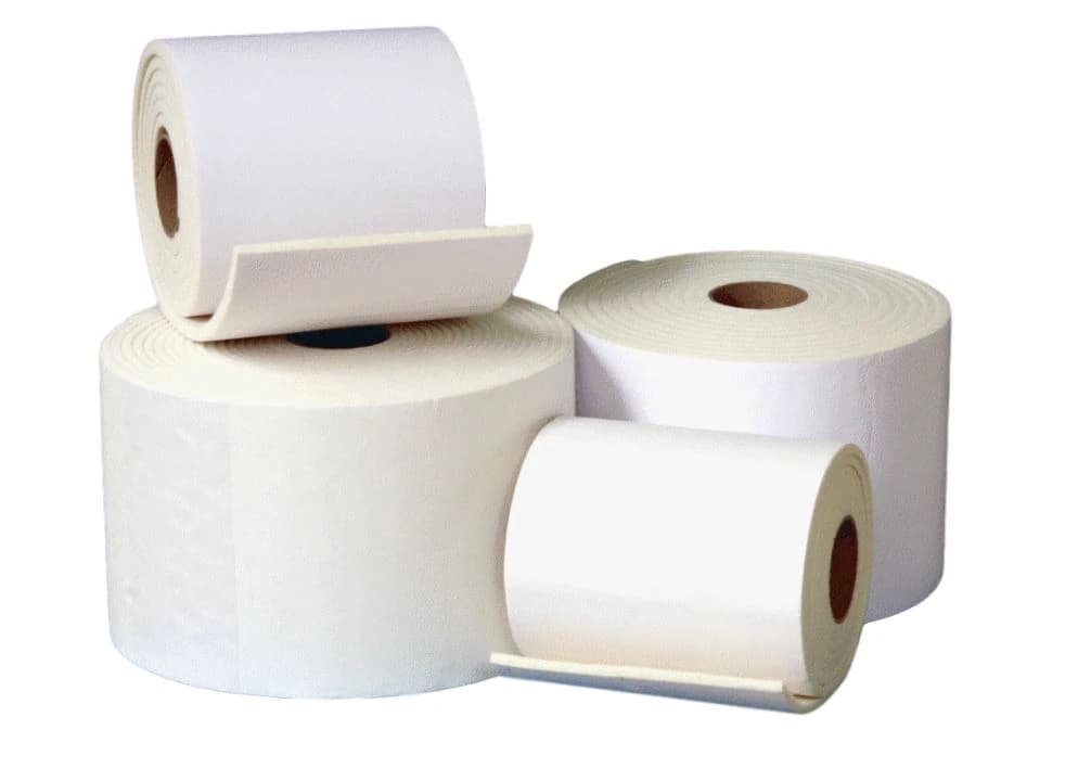 Creative Foam Corporation Adhesive Felt, 1/8" Thick, White, 6" x 2.5 yd Roll - Adhesive Felt 1/8" White - Image 1