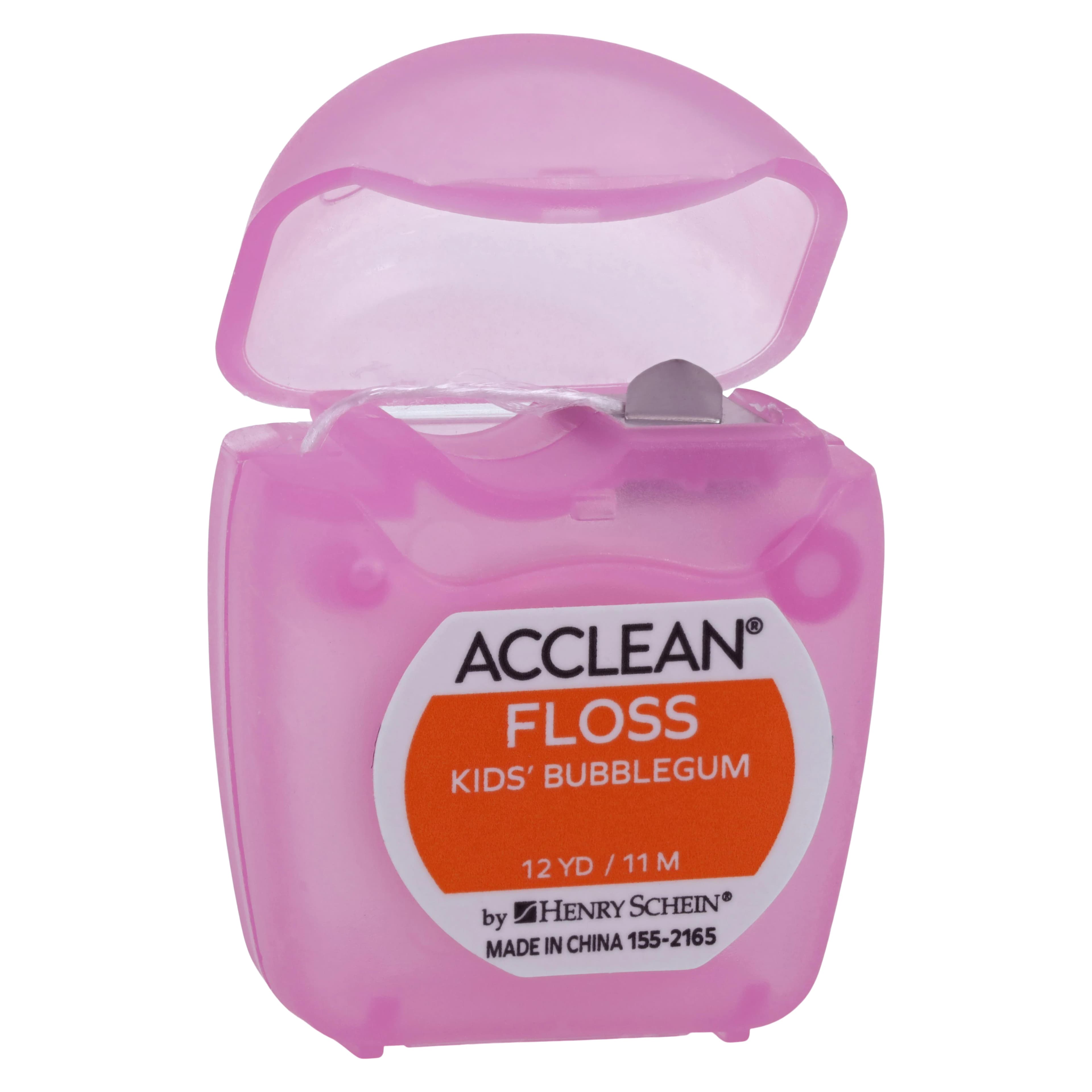 Acclean Kids Dental Floss, Bubblegum Flavor, Unwaxed, 12 Yards, 72/Box thumbnail 2