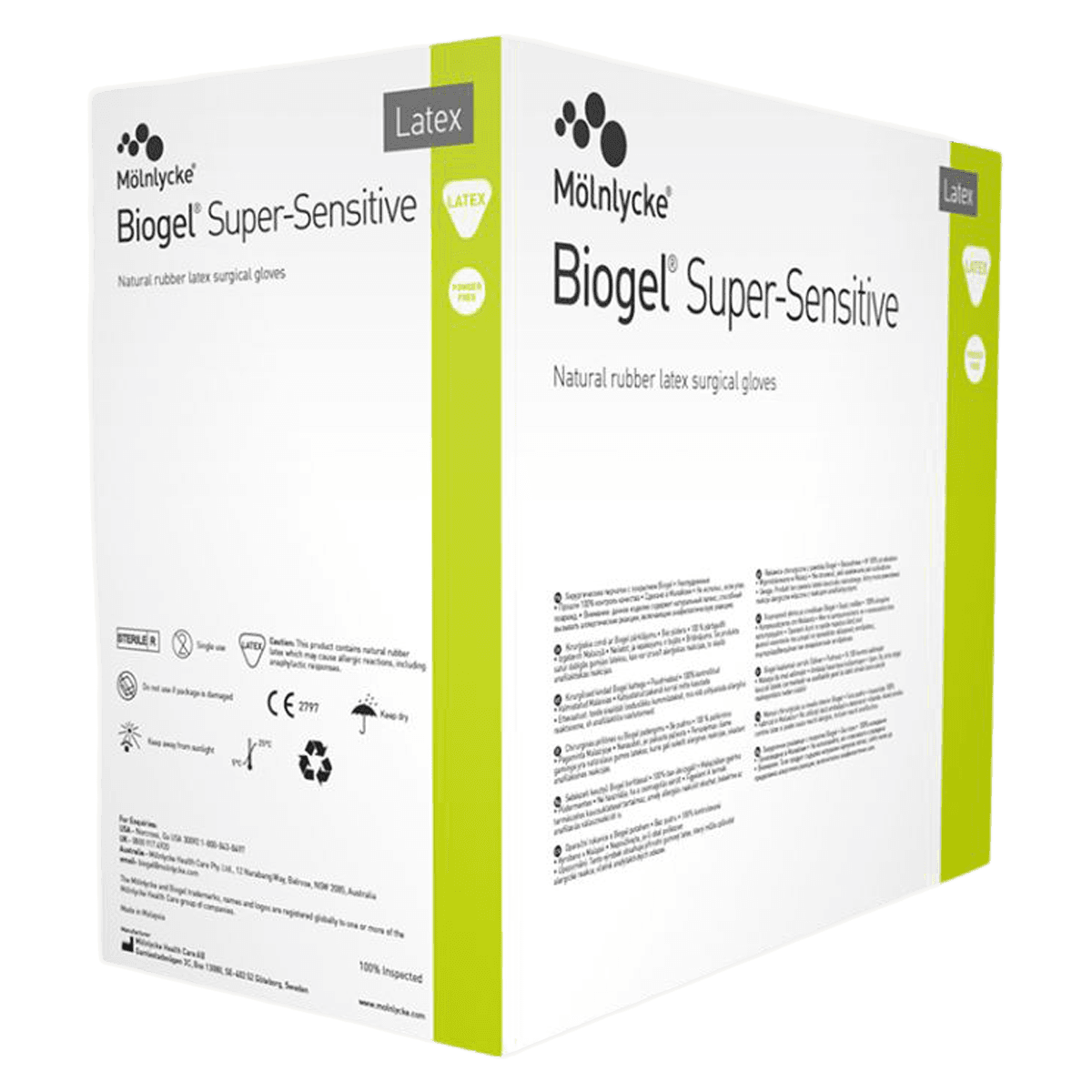 Biogel Super-Sensitive Surgical Gloves, Size 9, Straw, by Molnlycke Health Care - Glove Surgical Super Sens - Image 1