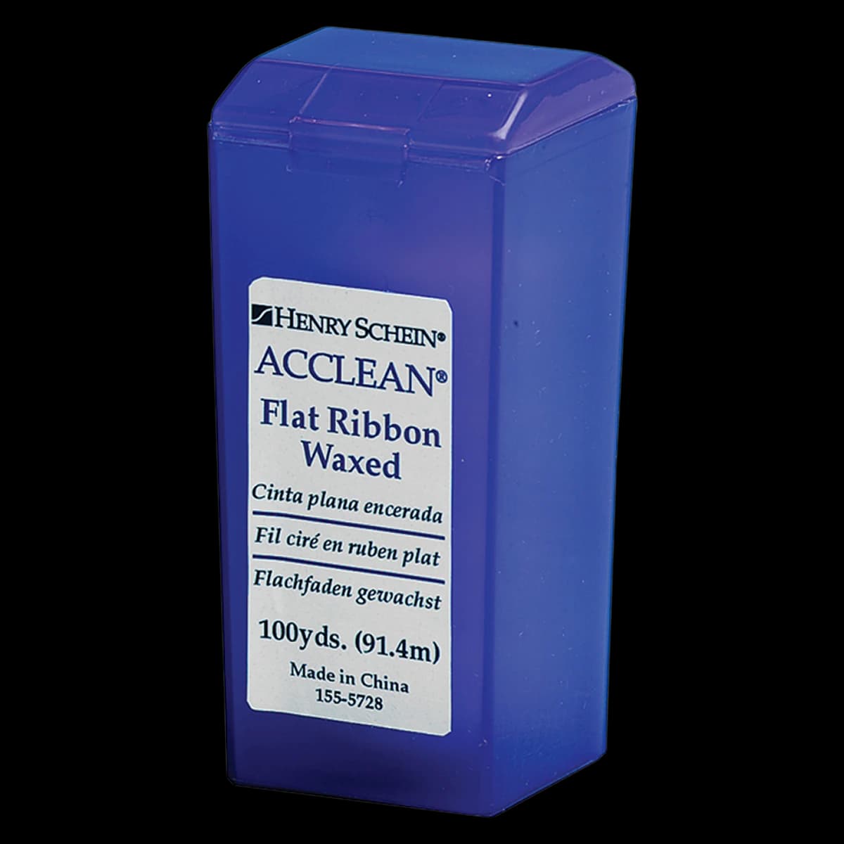 Acclean Waxed Flat Ribbon Dental Floss, 100 Yards, Unflavored, Flip Top Dispenser thumbnail 3