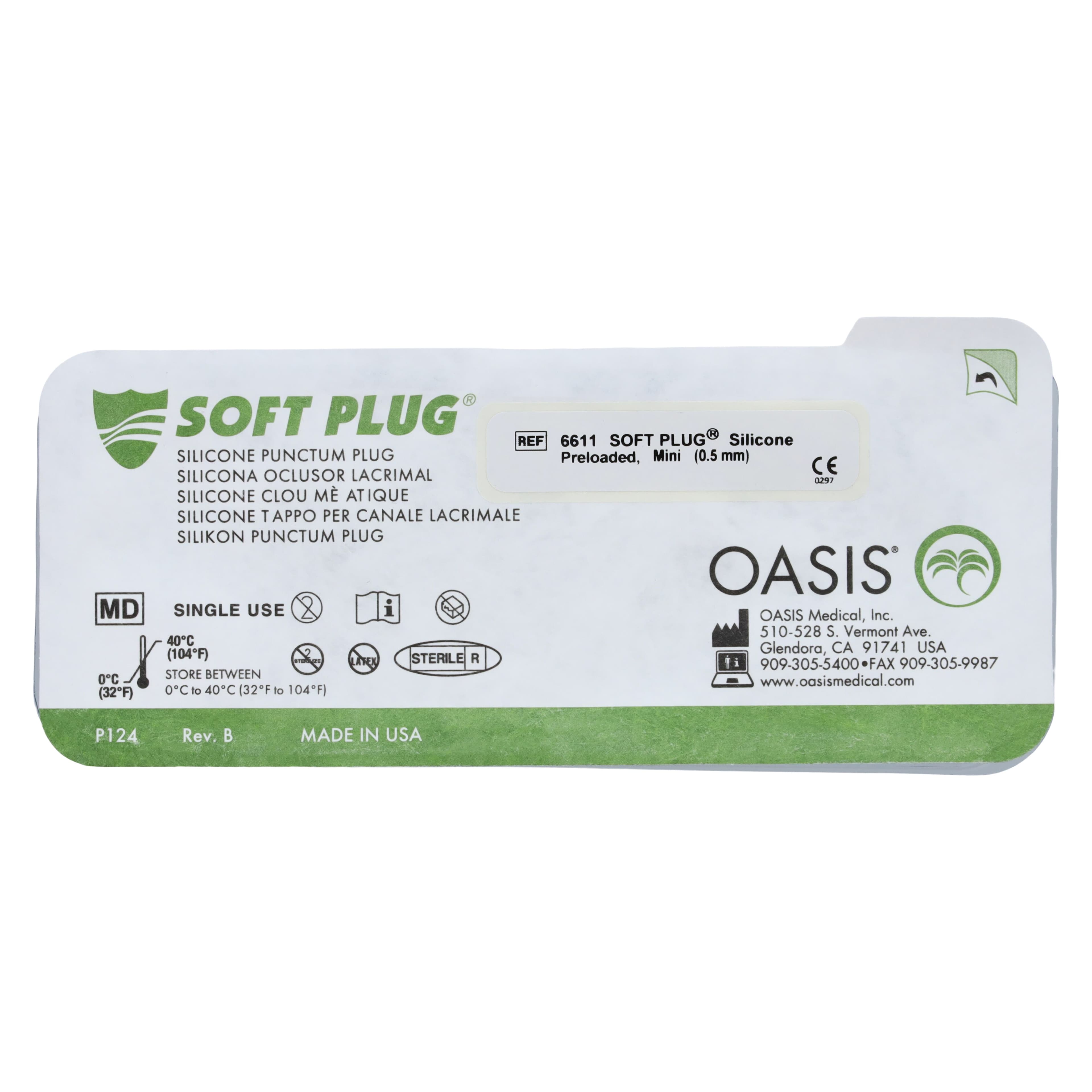 Oasis Medical Soft Plug Punctum Ophthalmic Silicone Plug, 0.5mm Mini thumbnail 3