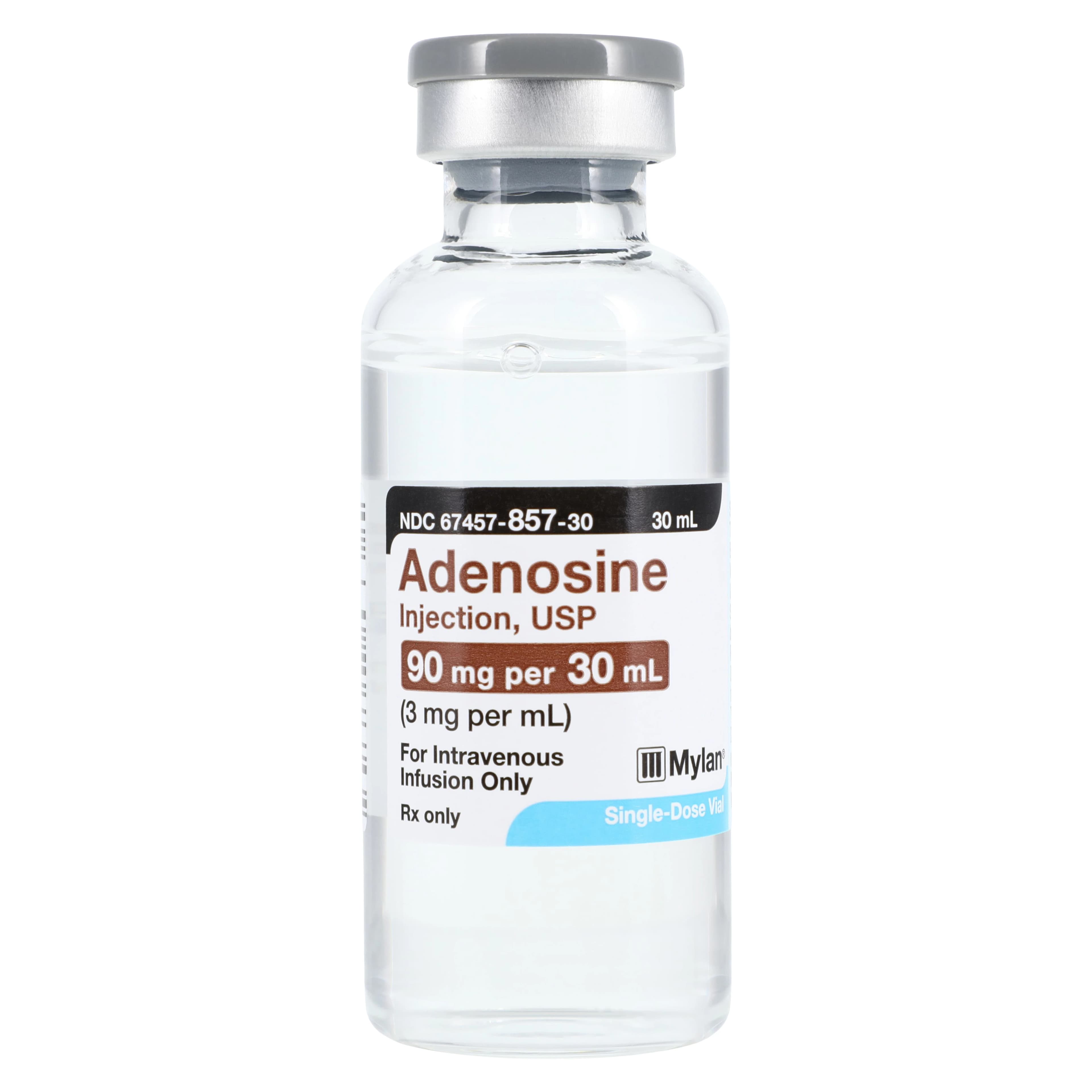 Adenosine Injection 3 mg/mL, Single-Dose Vial, 30 mL, Mylan thumbnail 6