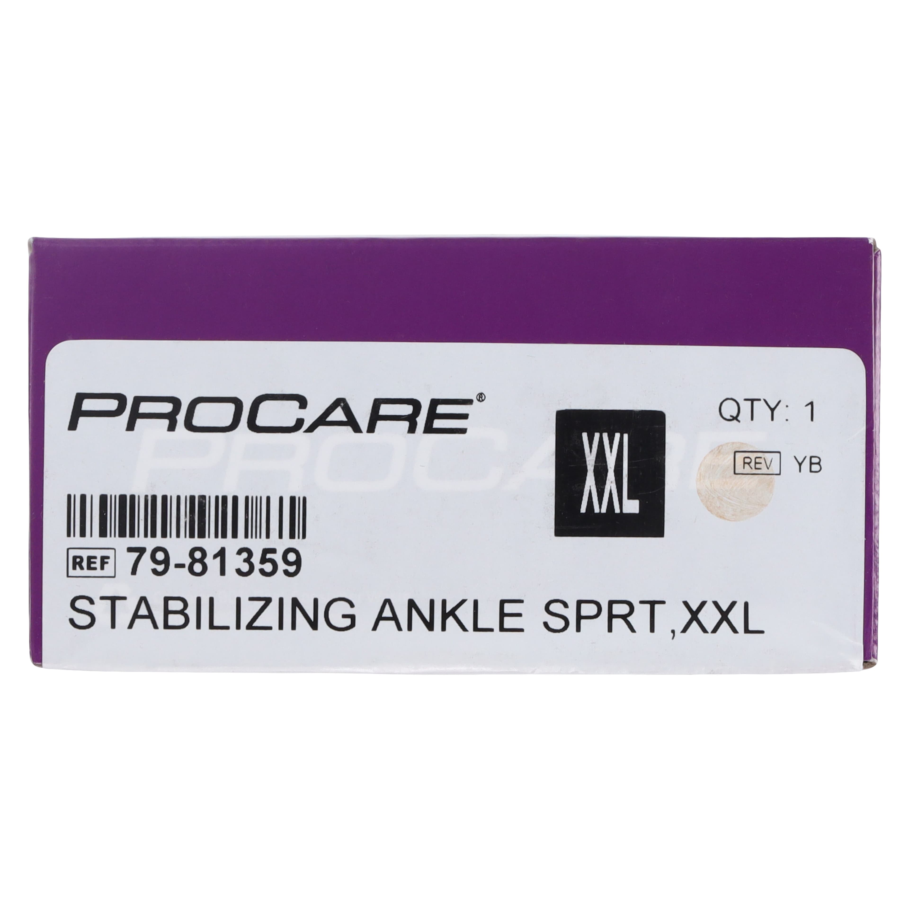 Procare Stabilizer Support Ankle Brace, Adult, Nylon, Size 2X-Large (15-16") thumbnail 4
