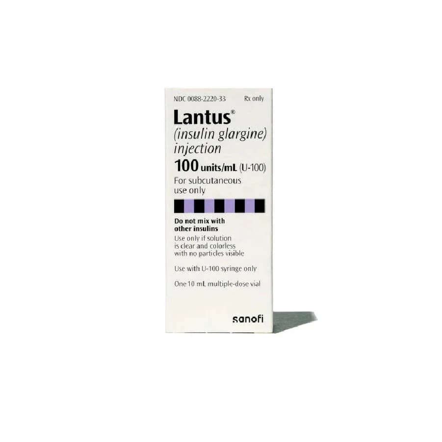 Lantus Insulin Injection 100U/mL, Multiple Dose Vial (MDV), 10mL - Lantus Insulin Inj - Image 1