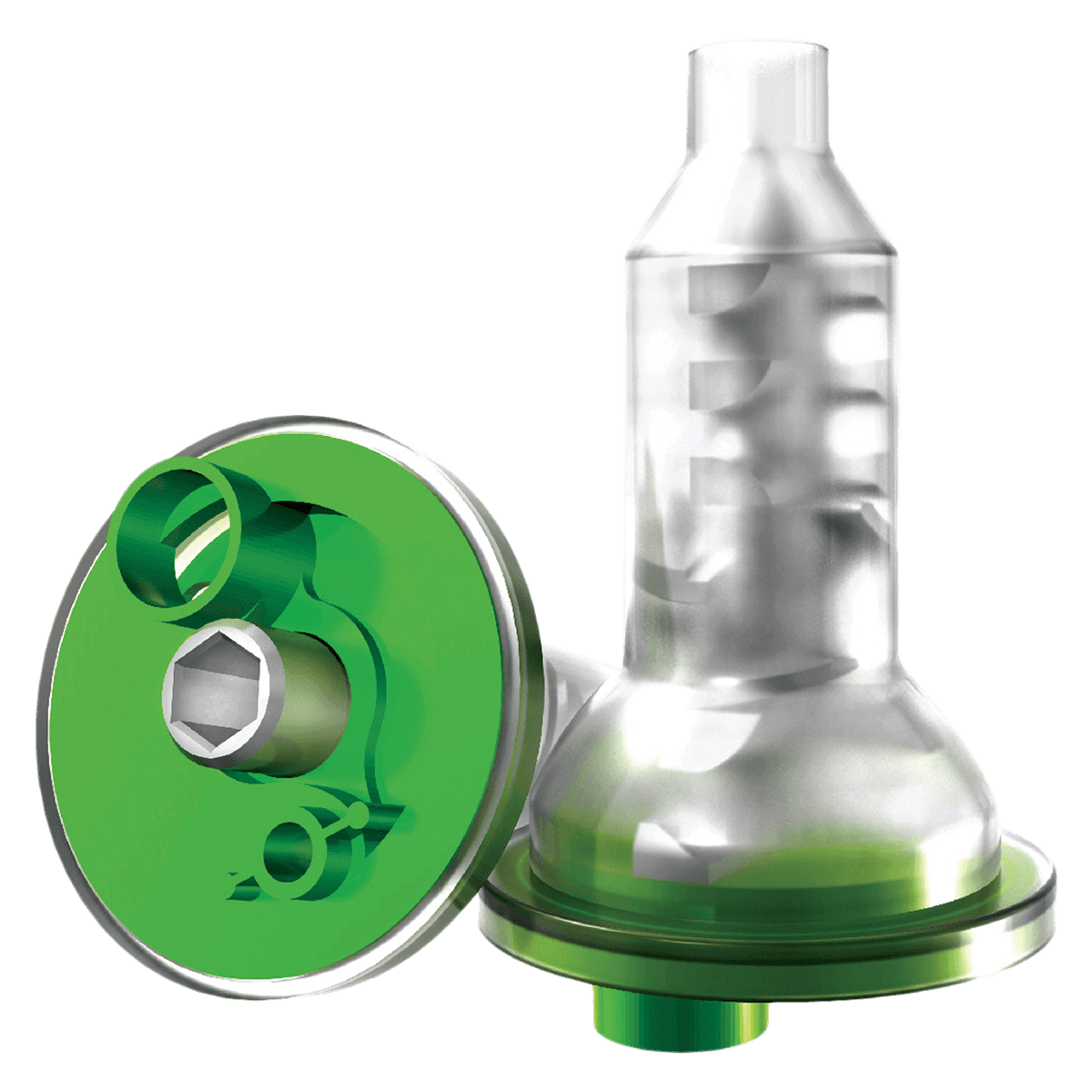 iMix Dynamic Mixer Mixing Tips, Green, 50/Pk, PD-118G - iMix Dynamic Mixer Mixing Tips for Plug &amp; Press®system / Kettenbach Green - 50/Pk, PD-118G - Image 1