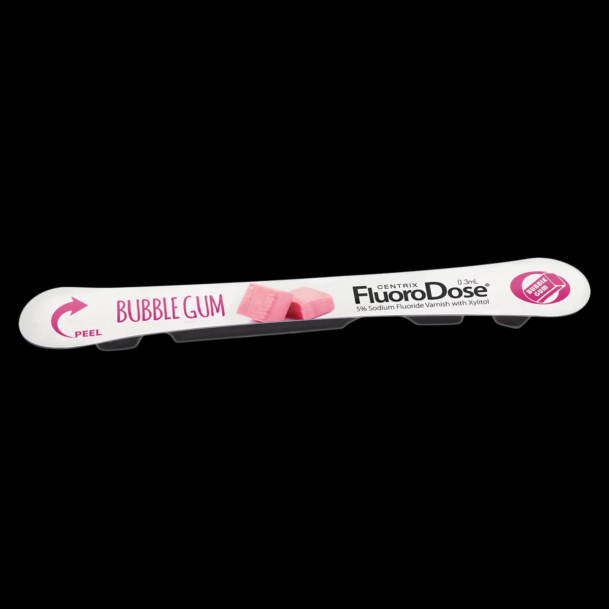 FluoroDose Fluoride Varnish, 5% Sodium Fluoride, Bubble Gum, 0.3 mL Single-Dose, 120/Pkg, 360087 thumbnail 2