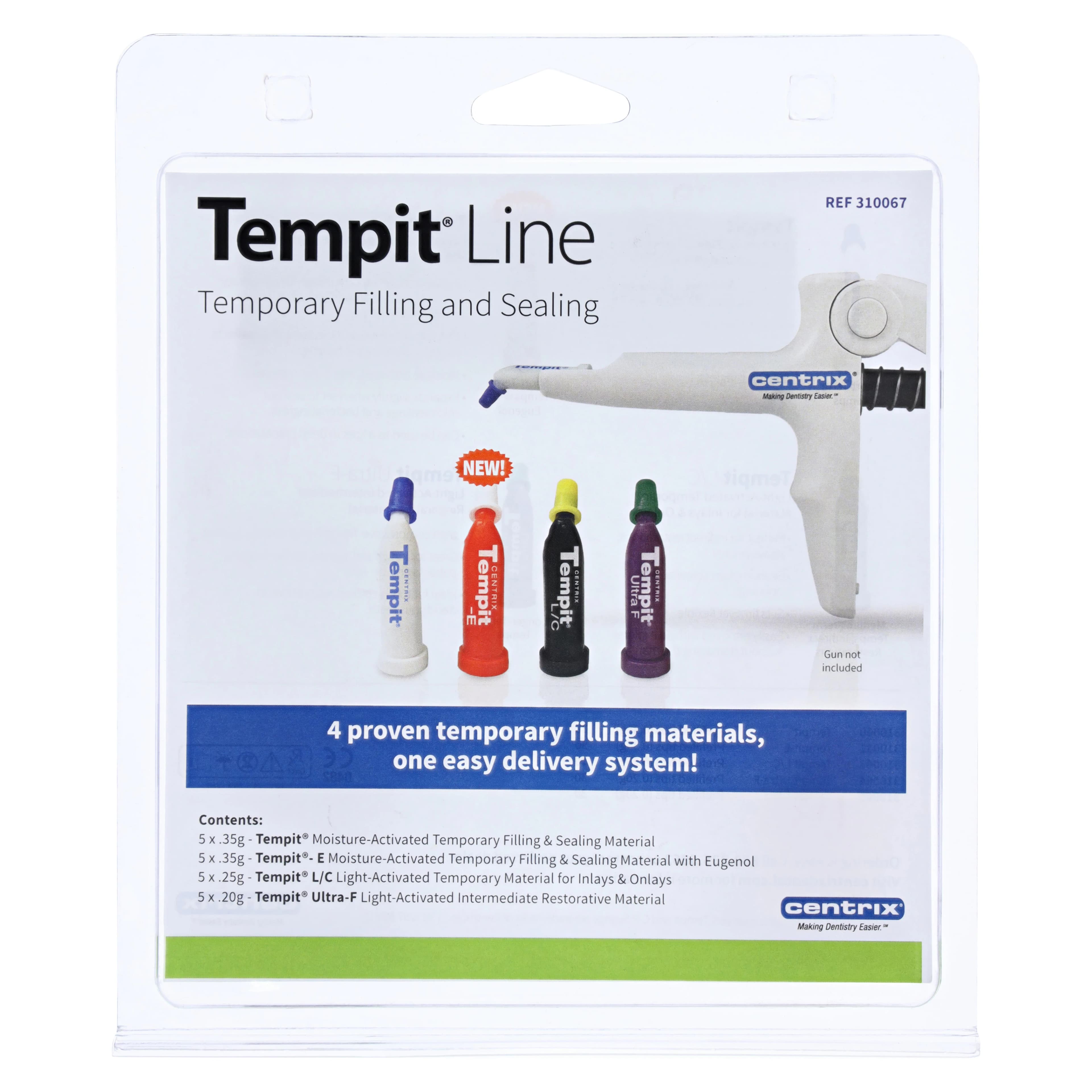 Tempit Essentials Temporary Filling and Sealing Kit, 30 Prefilled Tips, 310067 - Tempit Essentials Intro Kit - Image 1