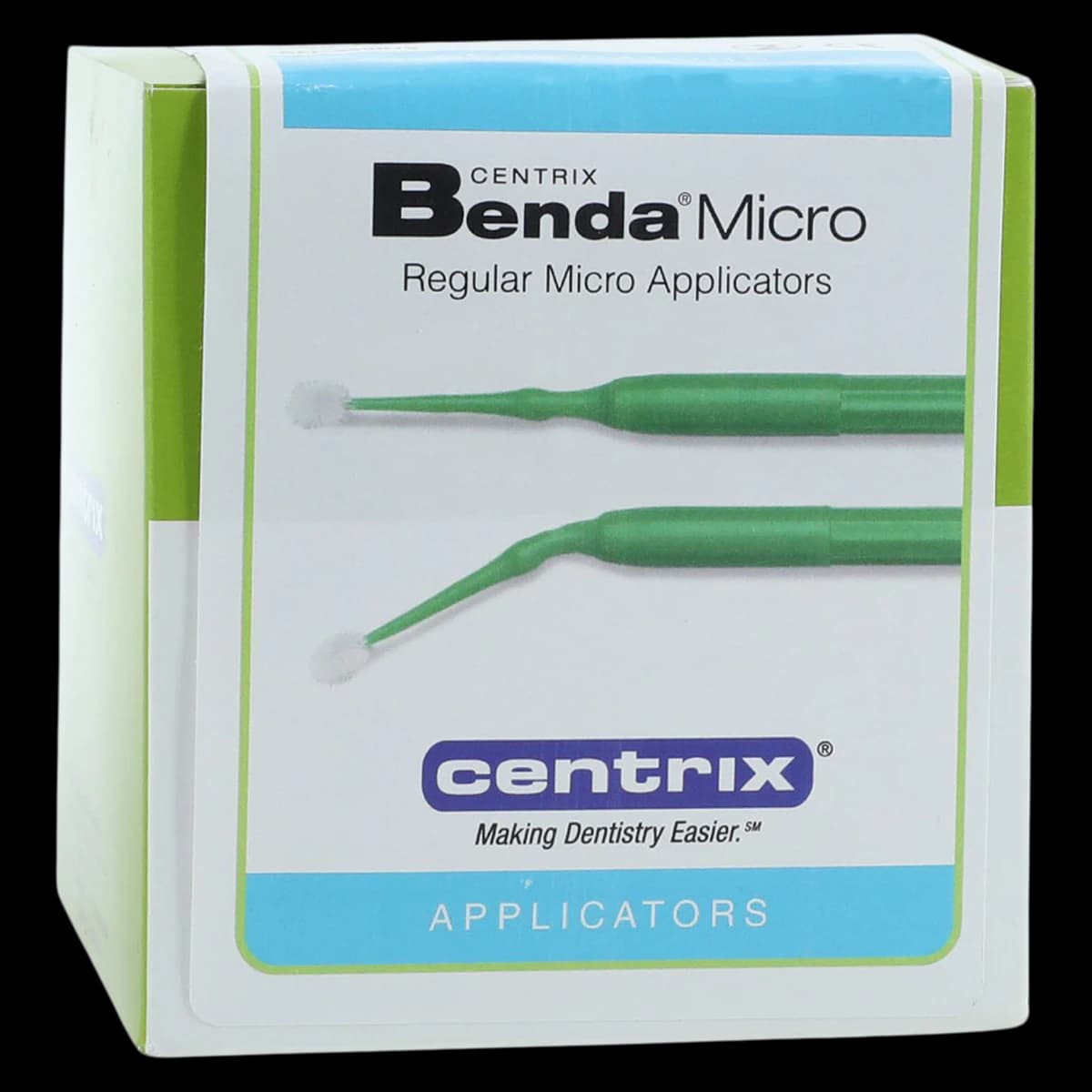 Benda Micro Applicators, Regular 2.0mm, Green, Single-Ended, 576/Box, #380015 - Benda® Micro Applicators Green Pack of 576 - Image 1
