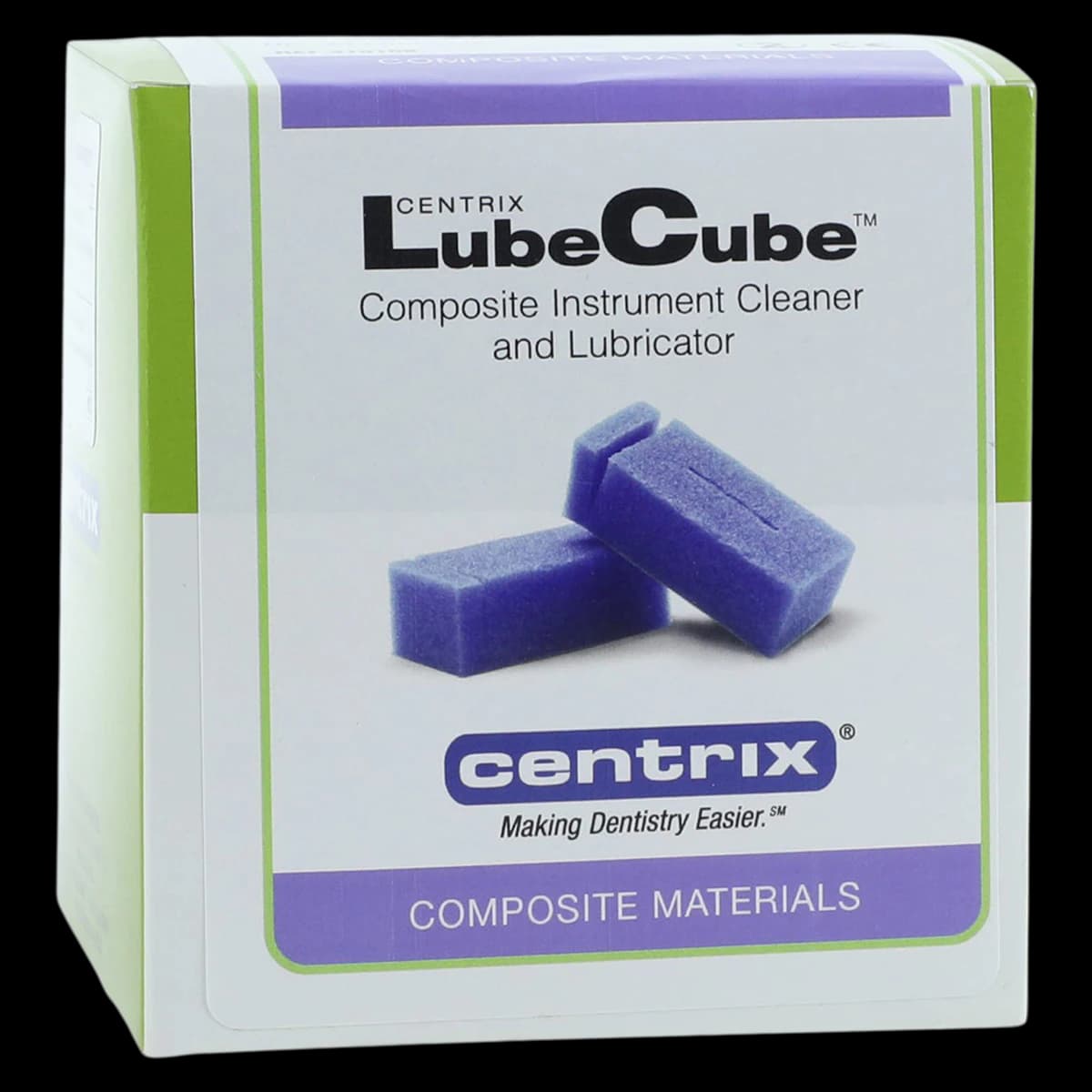 LubeCube® Composite Instrument Cleaner & Lubricator, Single-Use Foam Cubes, 72/Box, 310108 - LubeCube® Composite Instrument Cleaner & Lubricator Box of 72 - Image 1