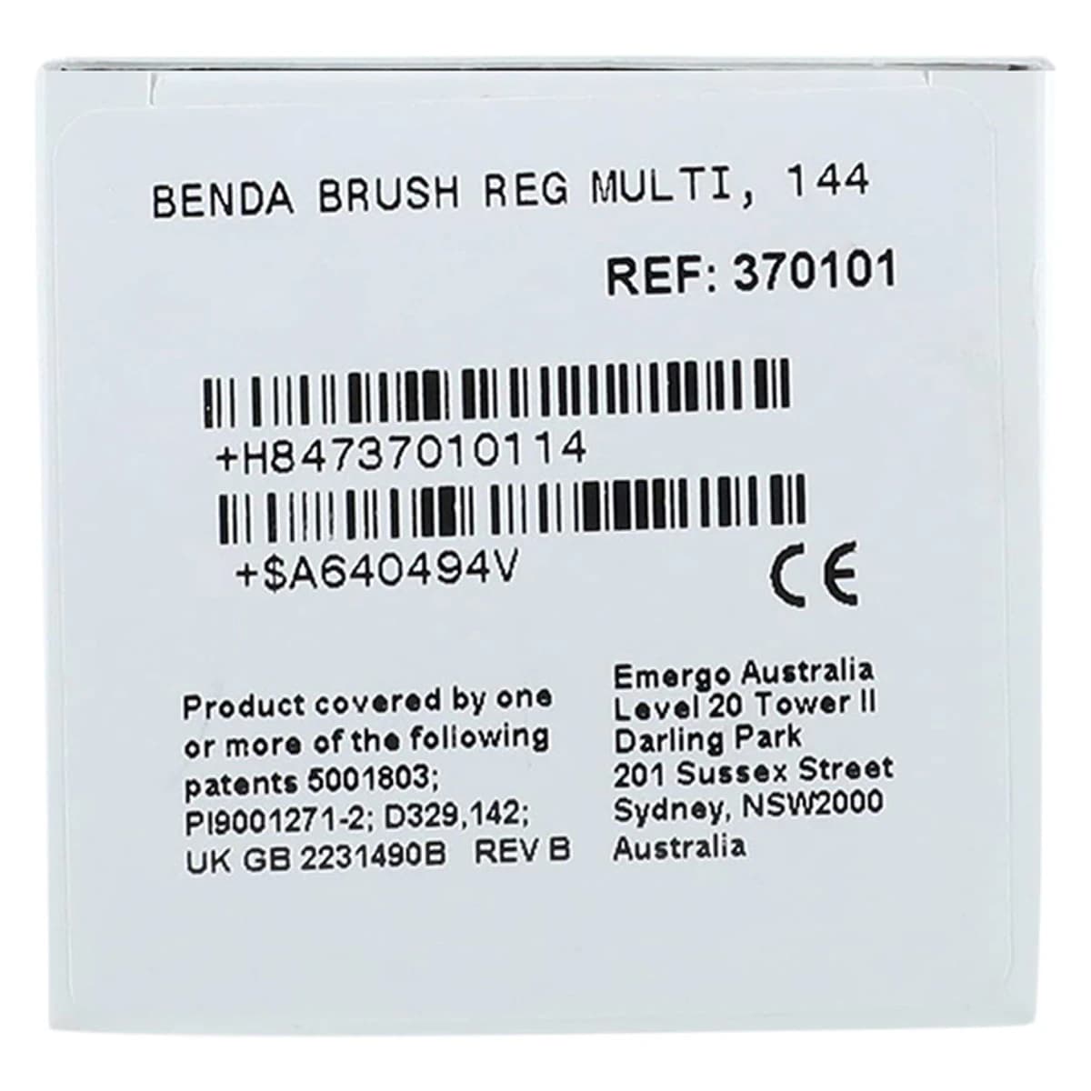 Benda Brush Regular Applicator, Single-Ended, Assorted Colors, Black Bristles, 144/Box, 370101 thumbnail 4